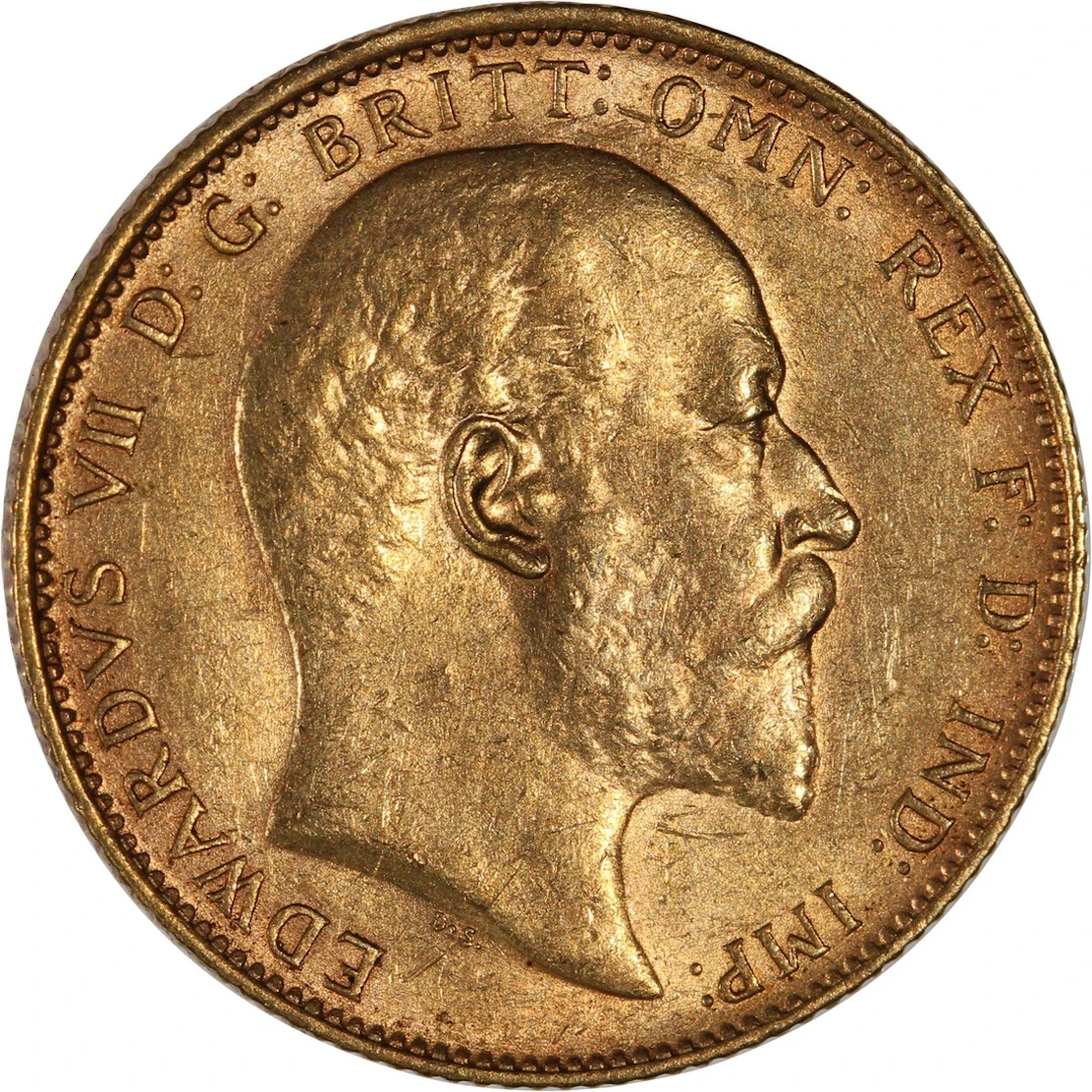 Australia, Edward VII, gold sovereign, 1910S