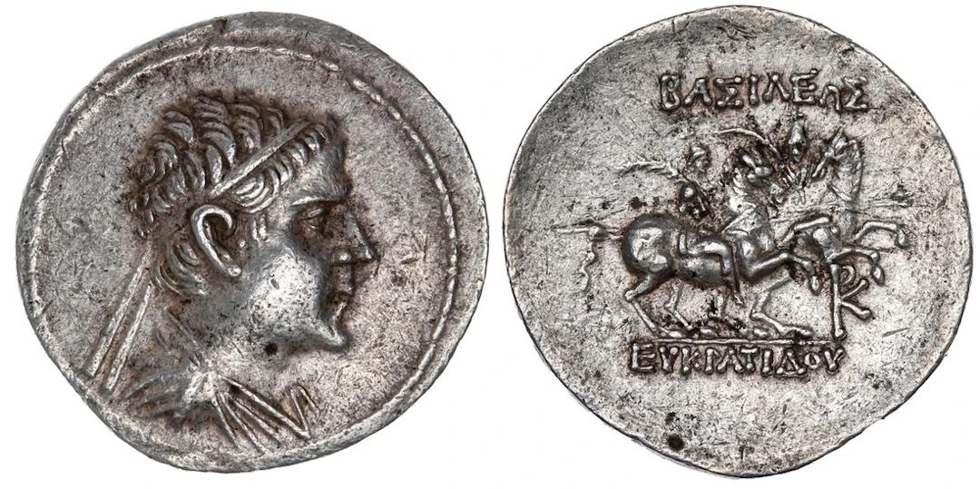 Kingdom of Baktria, Eukratides I (c. 172-145 BC), AR Tetradrachm