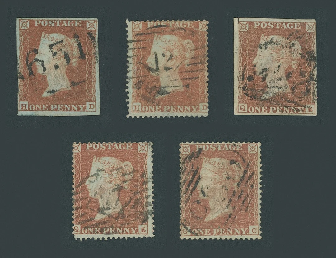 Great Britain 1850-54 Henry Archer Perforation Trials Plate 93, HD