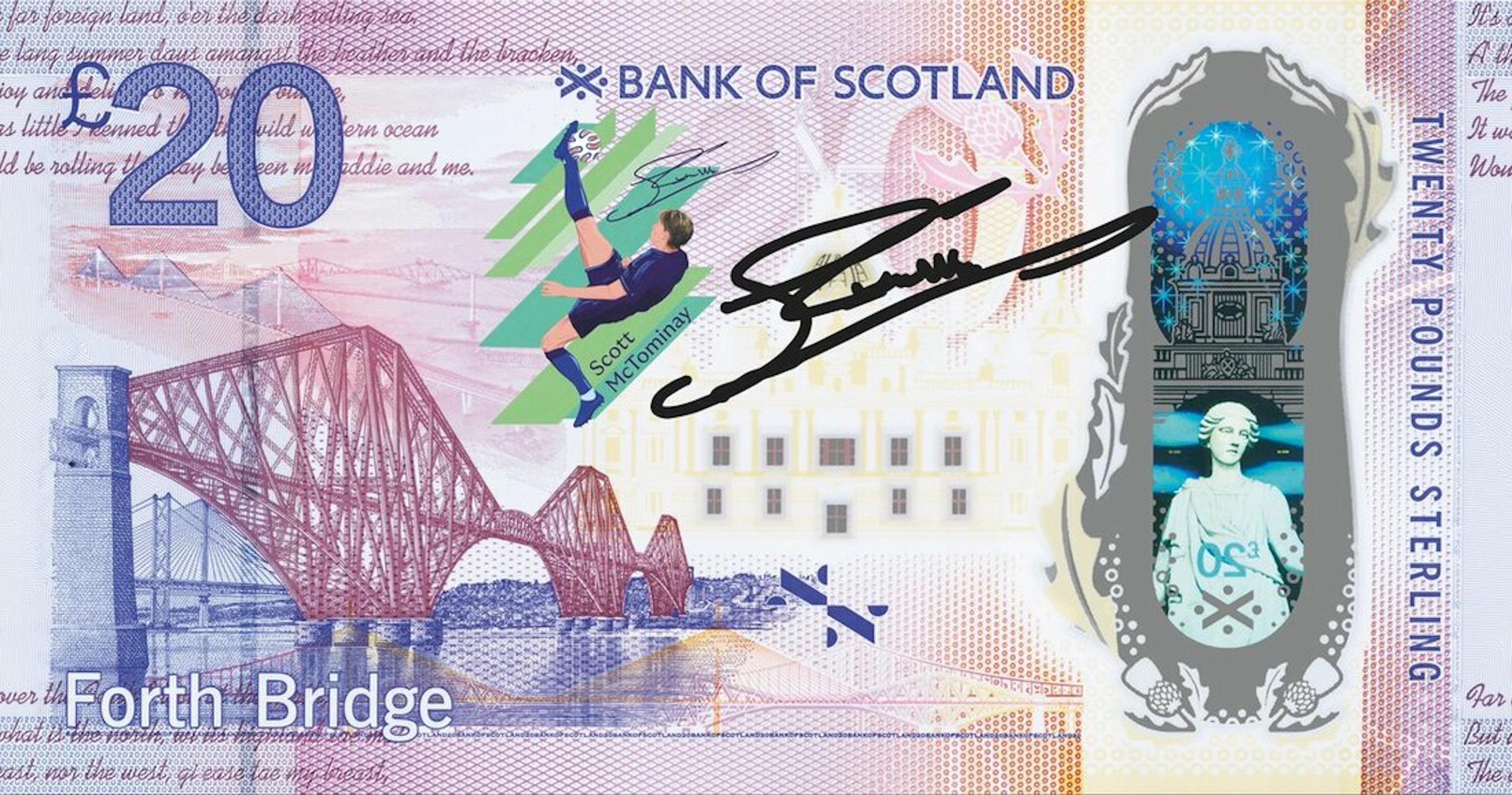 Bank of Scotland, signed Polymer £20, 16th August 2021 (2026), Limited