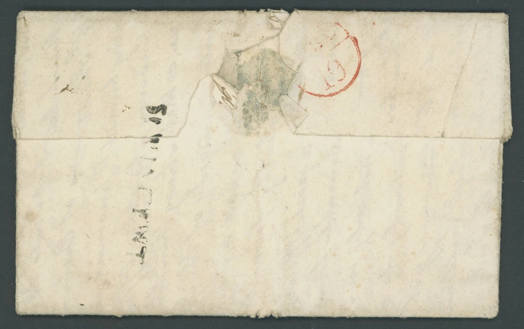 St. Vincent Early Letters and Handstamps 1796 (13 Jan.) entire letter