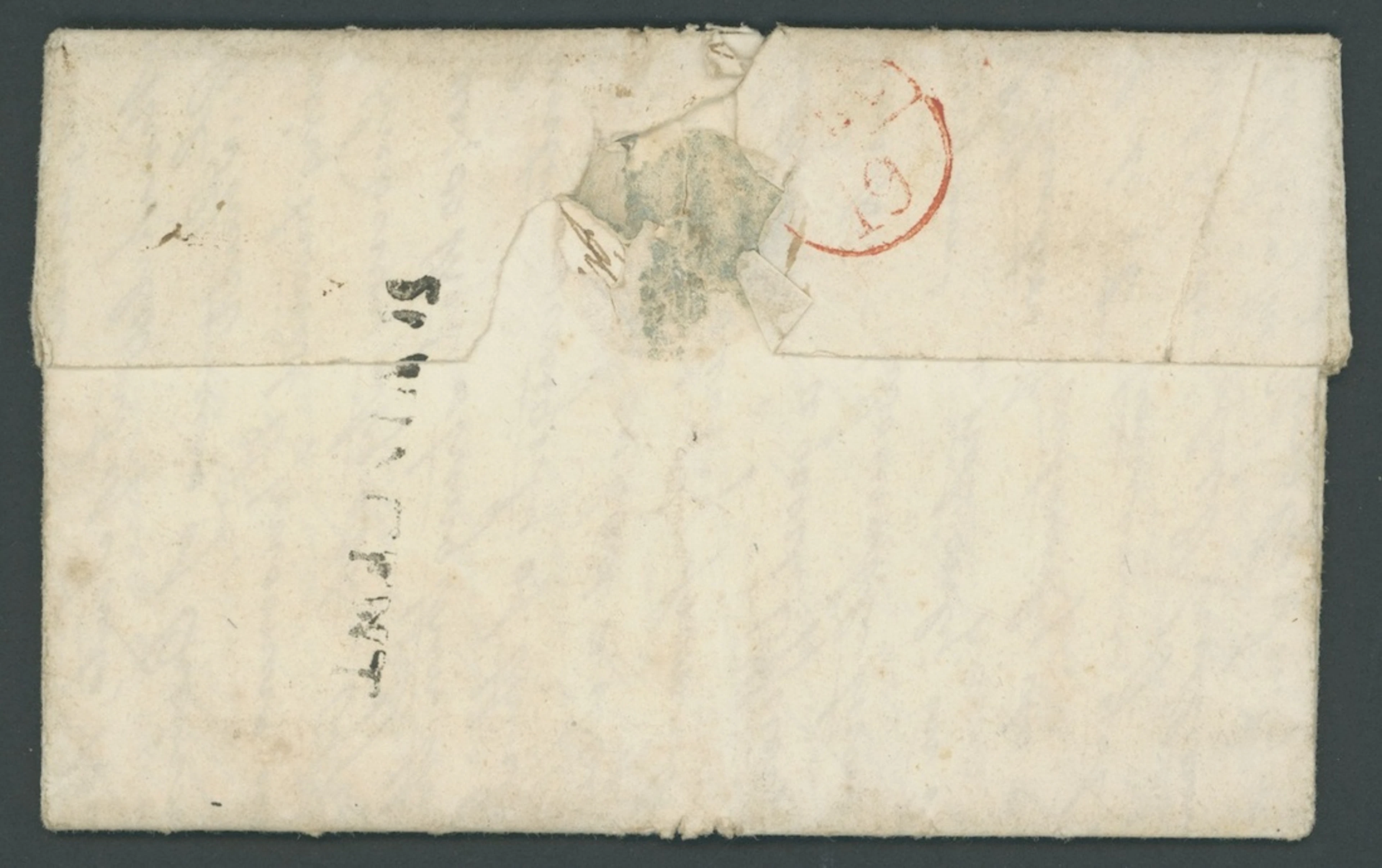 St. Vincent Early Letters and Handstamps 1796 (13 Jan.) entire letter