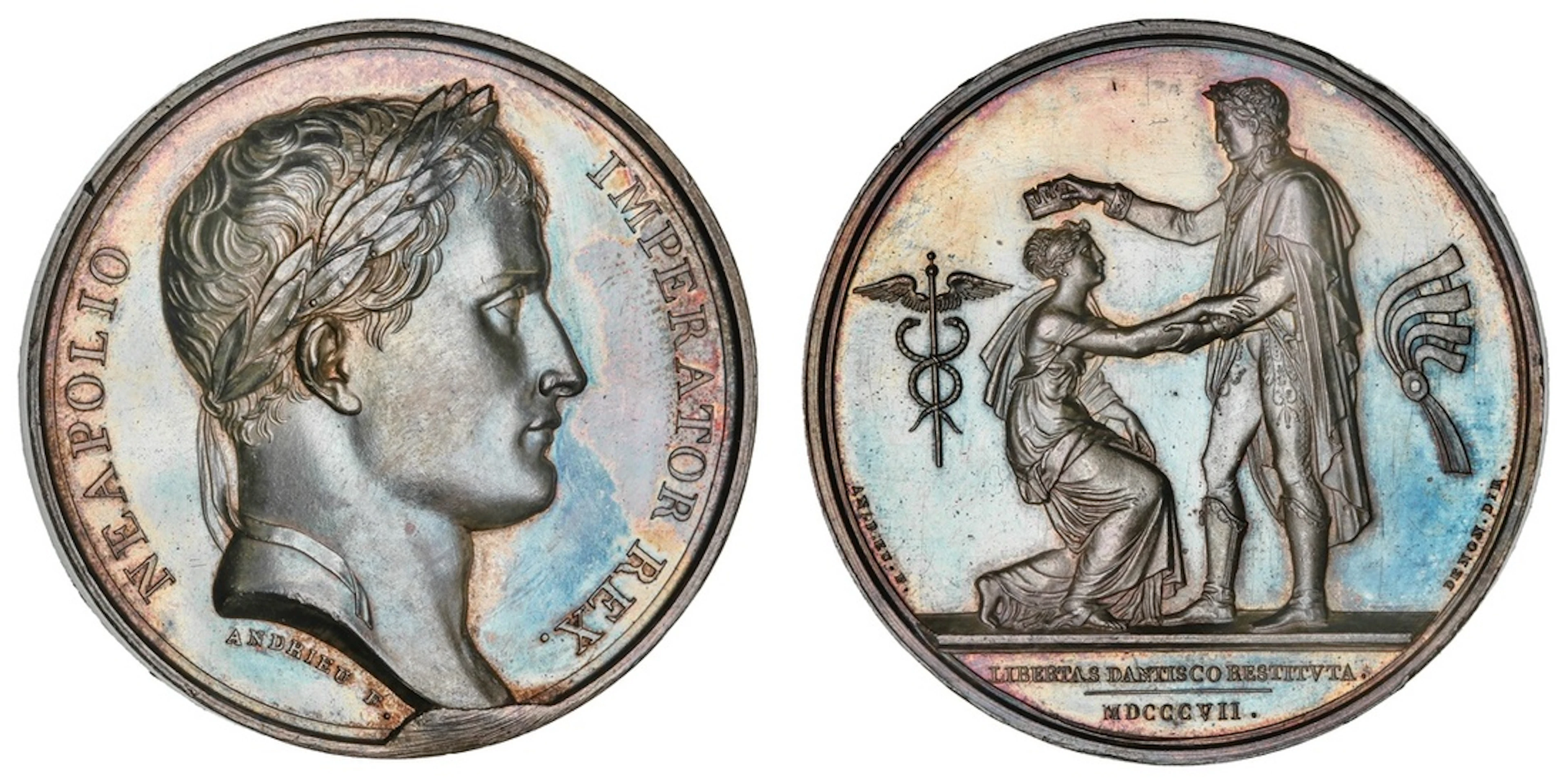 Poland, Independence of Danzig, AR Medal, 1807, by Andrieu and Denon