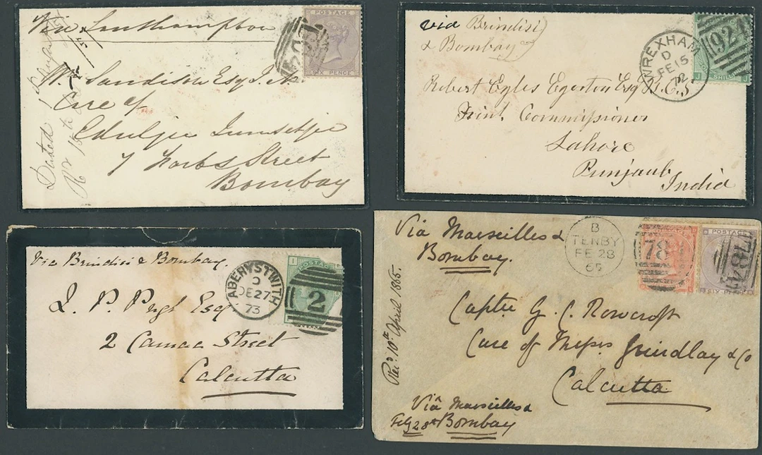 Great Britain Postal History 1857-91, a group of covers (18) from