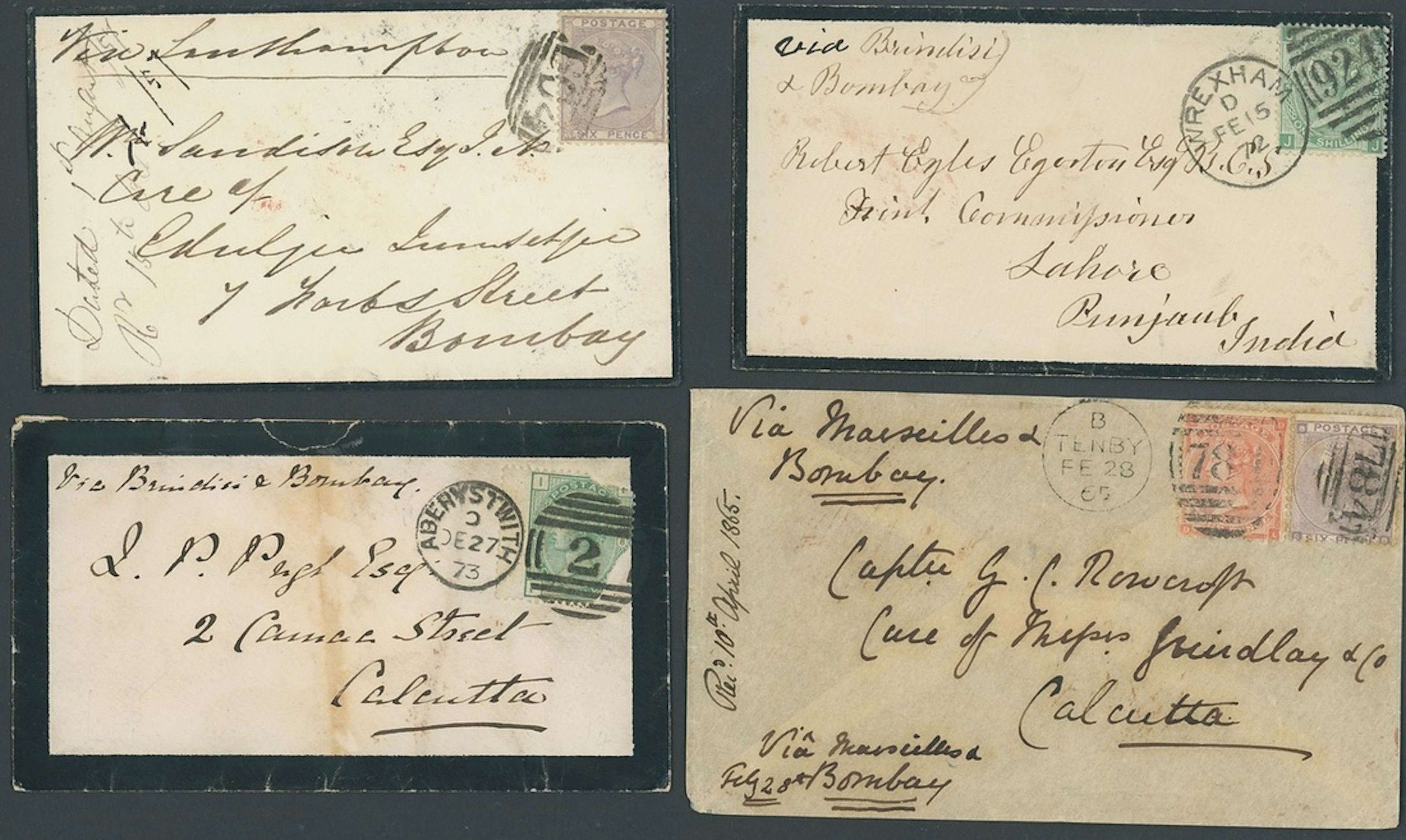 Great Britain Postal History 1857-91, a group of covers (18) from