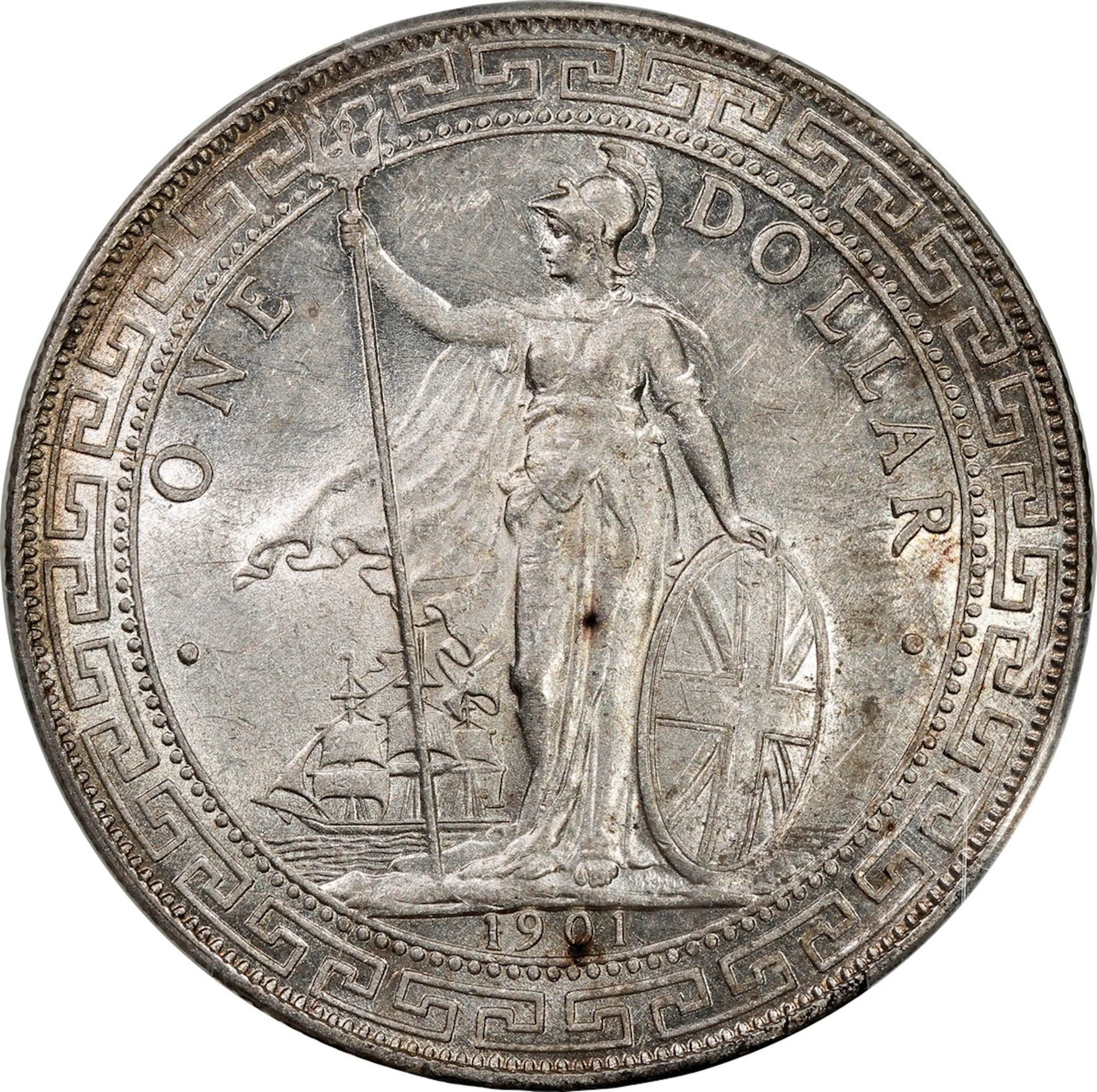 Great Britain, Trade Dollar, [PCGS AU58] 1901-B, Bombay Mint, (Pridmore-11)