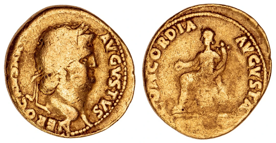 Roman Empire, Nero (54-68 AD), AV Aureus, struck 64-65, NERO CAESAR