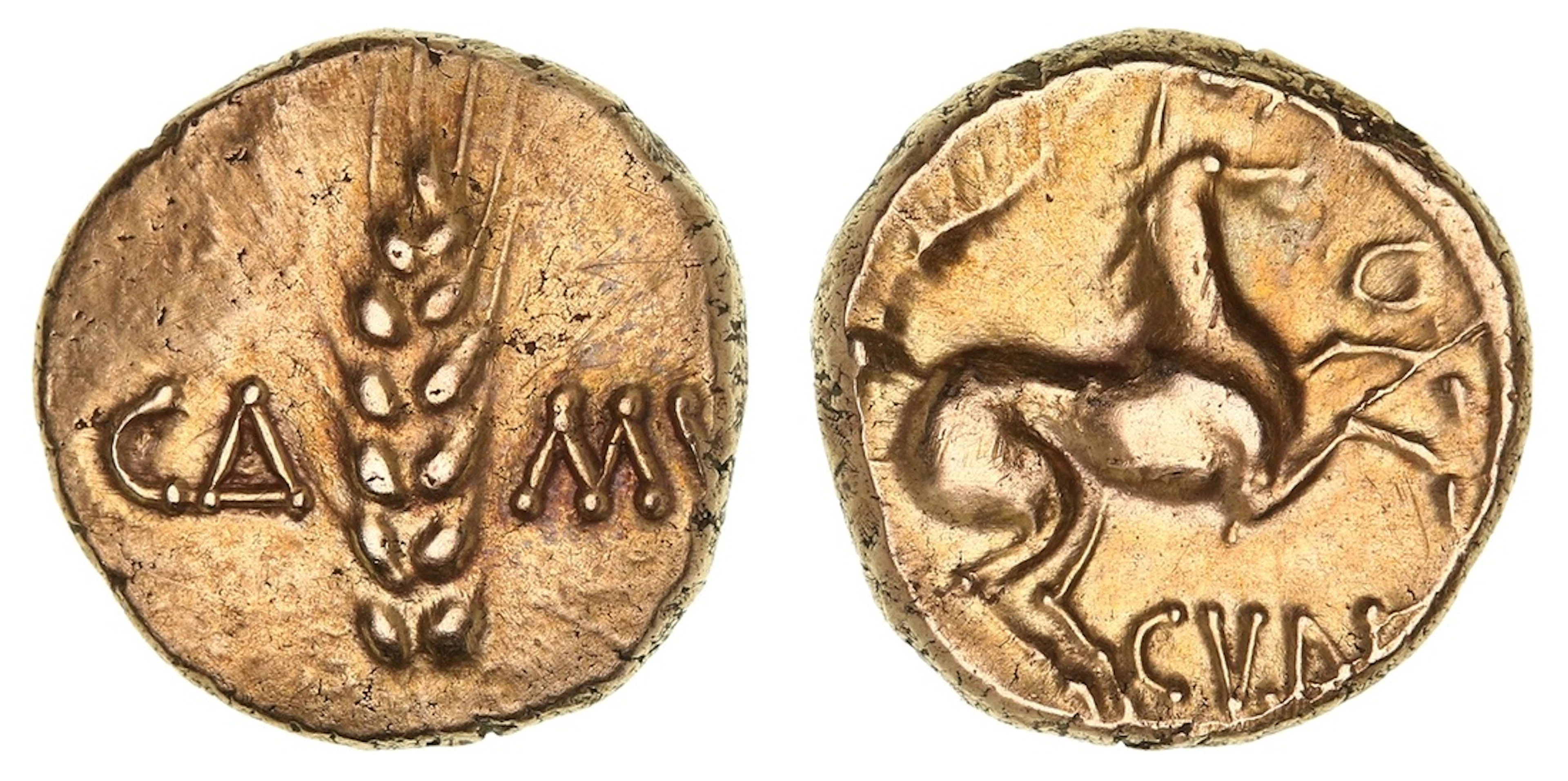 Iron Age Britain, Catuvellauni, Cunobelin (AD 9-40), AV Stater, 'Wild