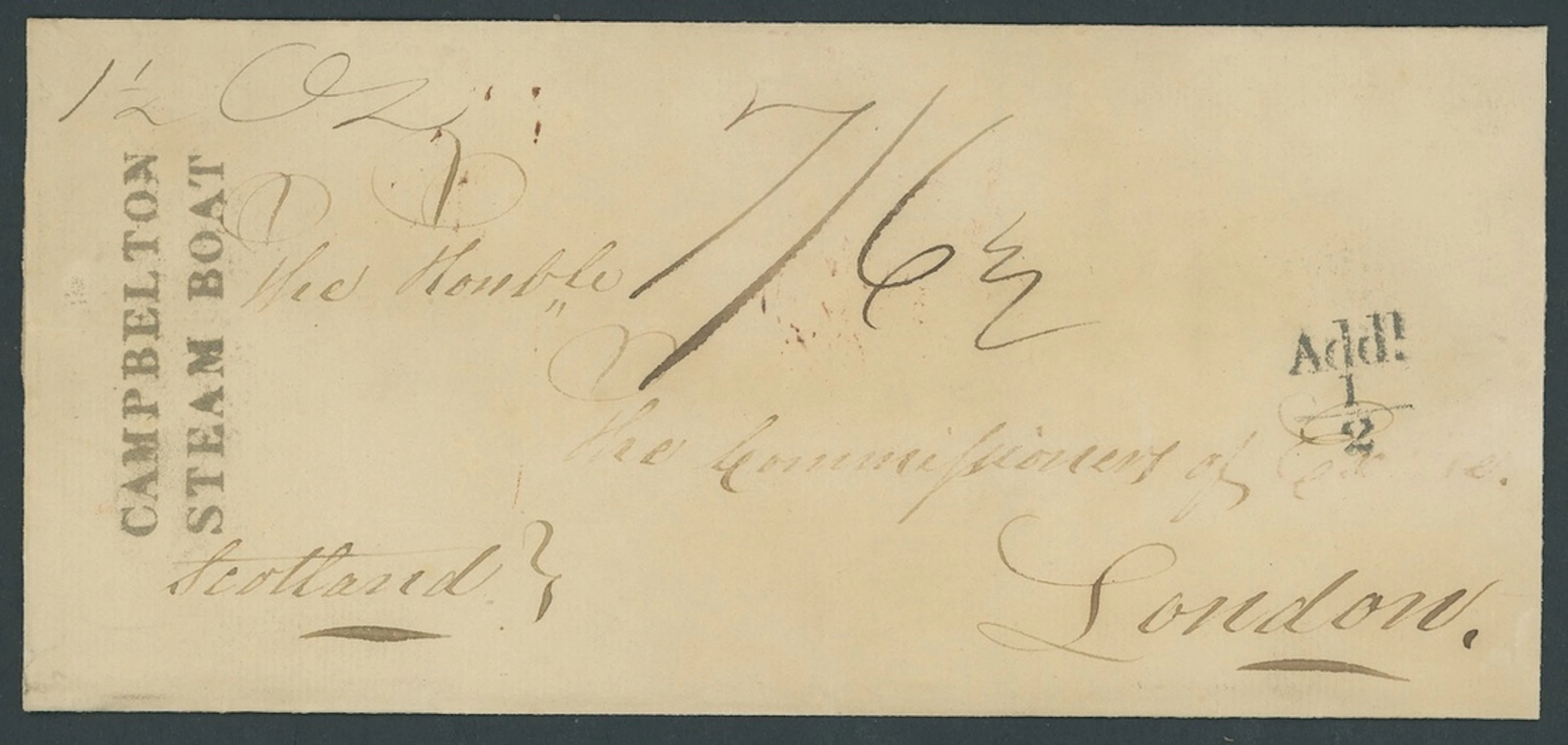 Great Britain Postal History 1830 (10 April), long entire to London
