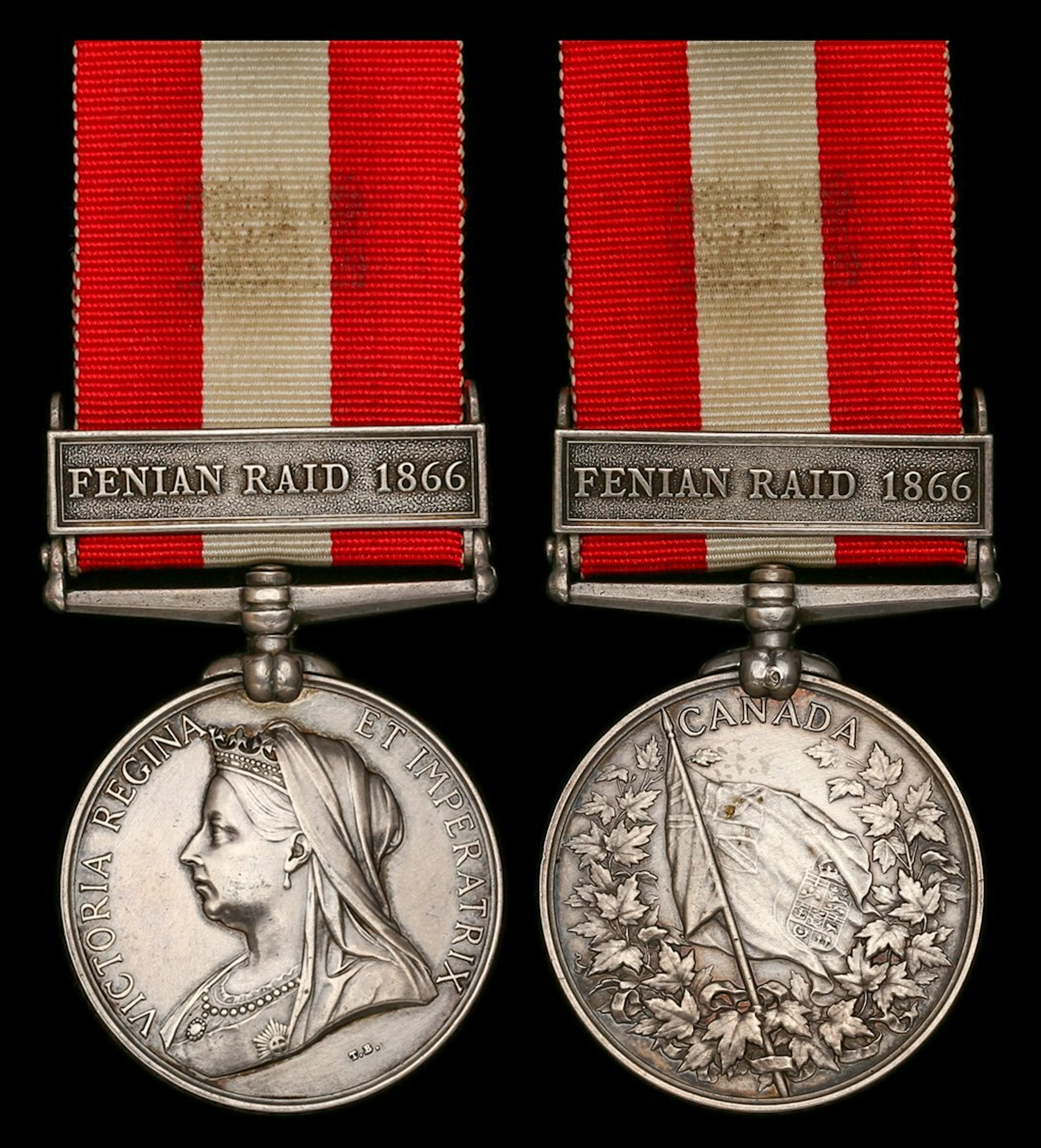 The rare Canada General Service Medal awarded to Trooper W. Patterson