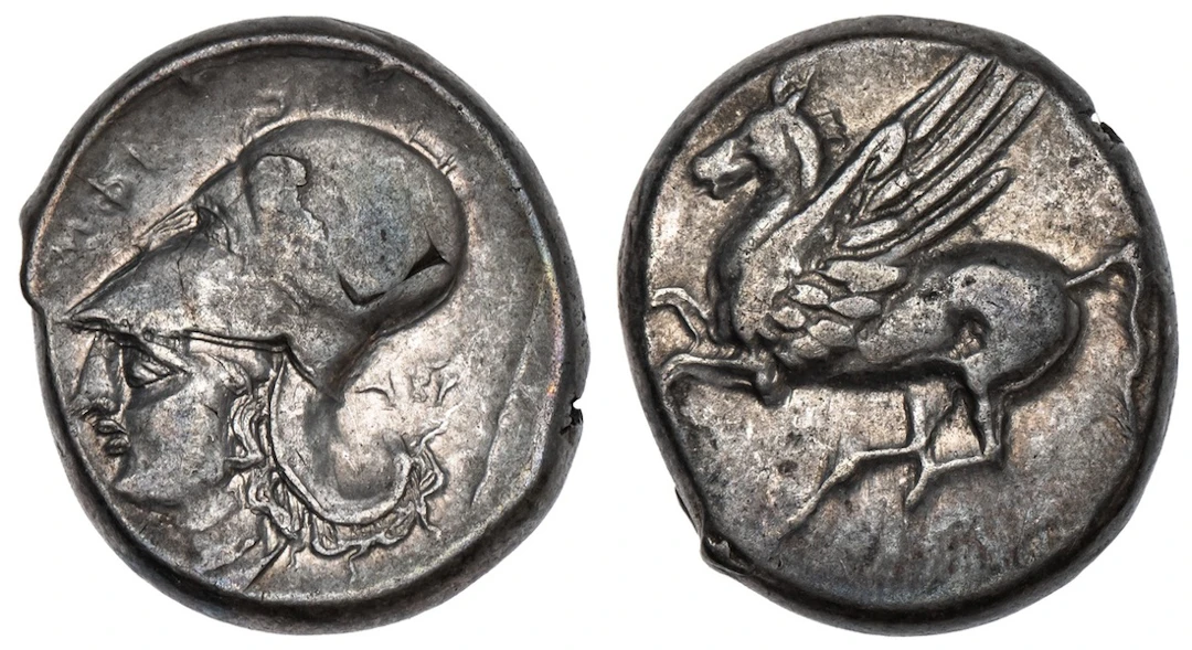 Akarnania, Argos Amphilochikon, AR Stater, struck c. 340-300 BC, Pegasos