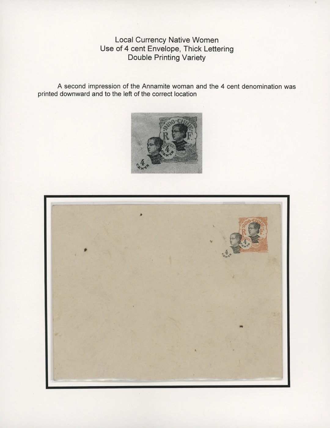 Indo-China French Indo-Chinese Post Office 1922 Native Women issue - stationery