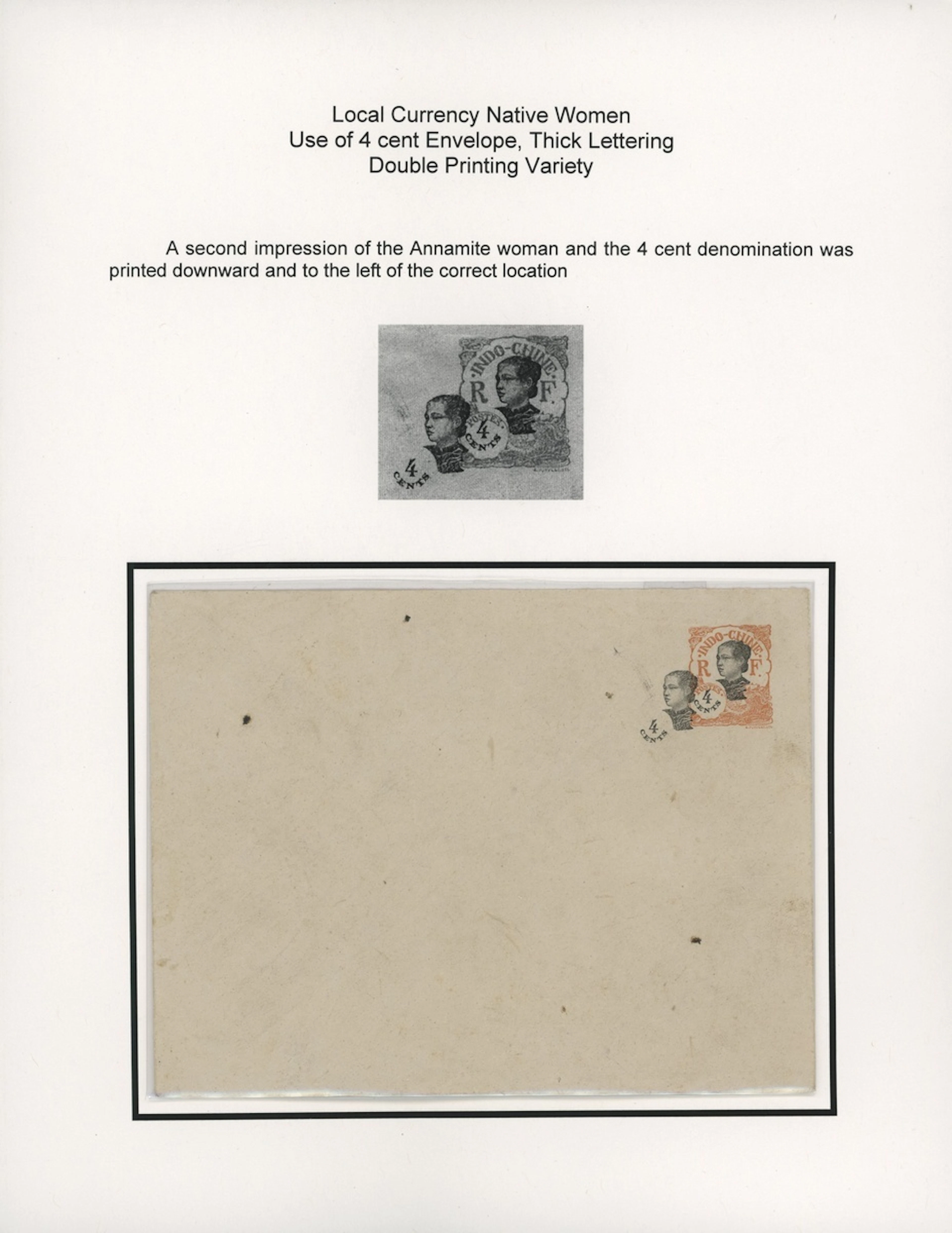 Indo-China French Indo-Chinese Post Office 1922 Native Women issue - stationery