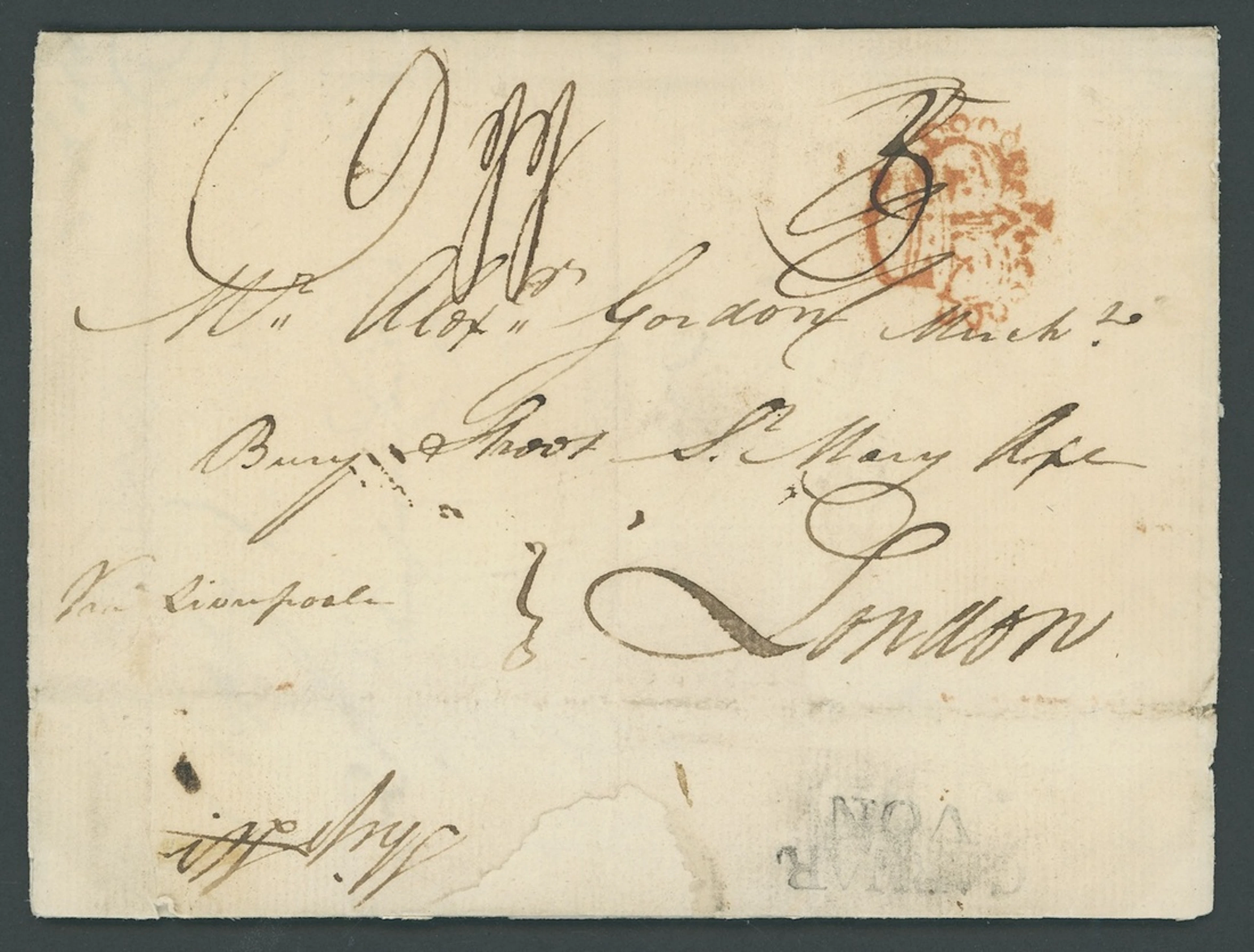 Barbados Early Letters and Handstamps 1776 (14 Oct.) entire letter