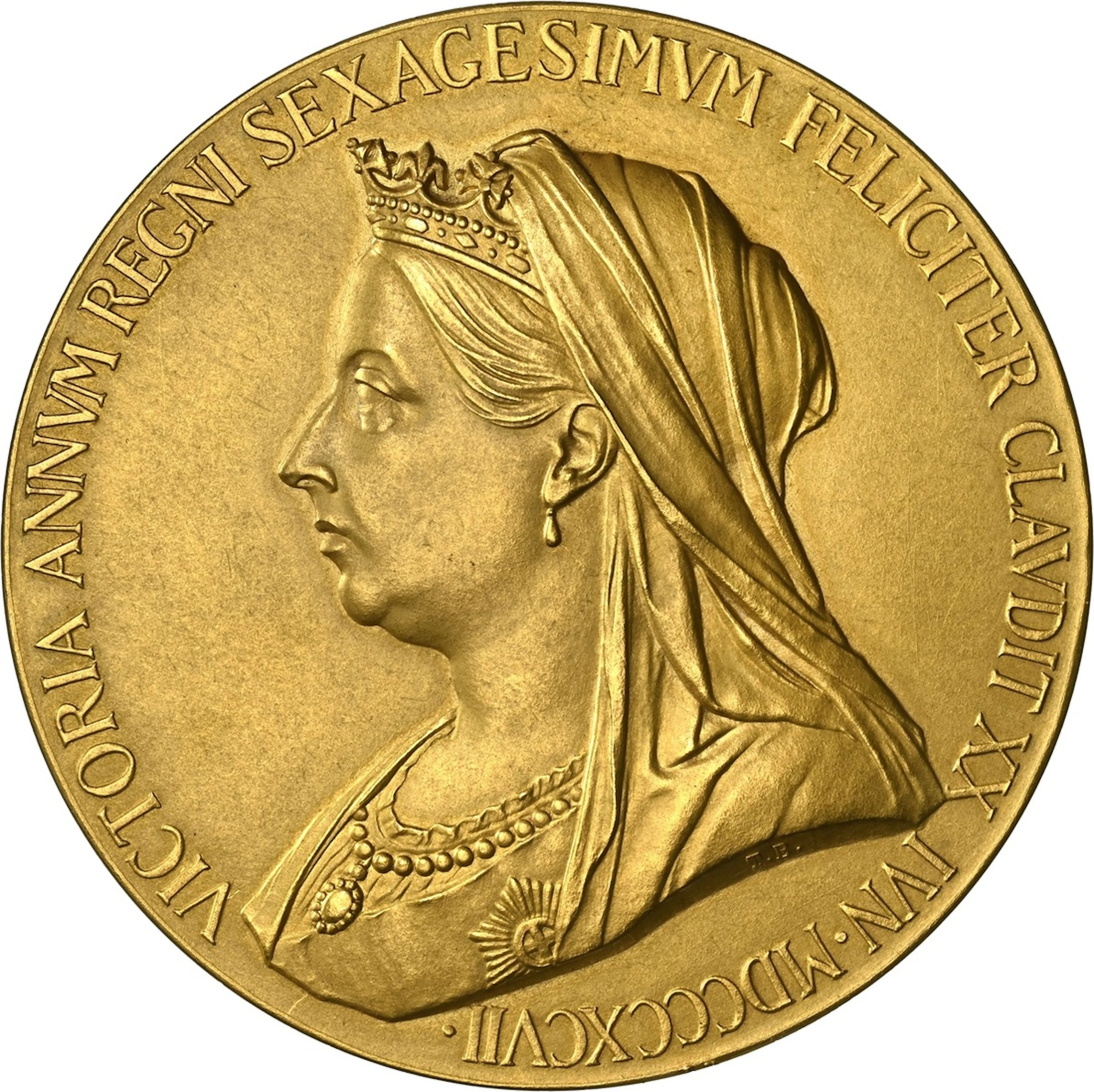 NGC MS63 | Diamond Jubilee of Victoria, Official 'Large' Gold Medal, 1897