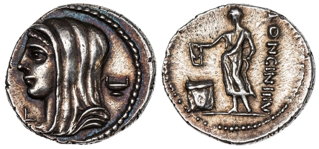 Pedigreed to 1979 | Roman Republic, L. Cassius Longinus, AR Denarius