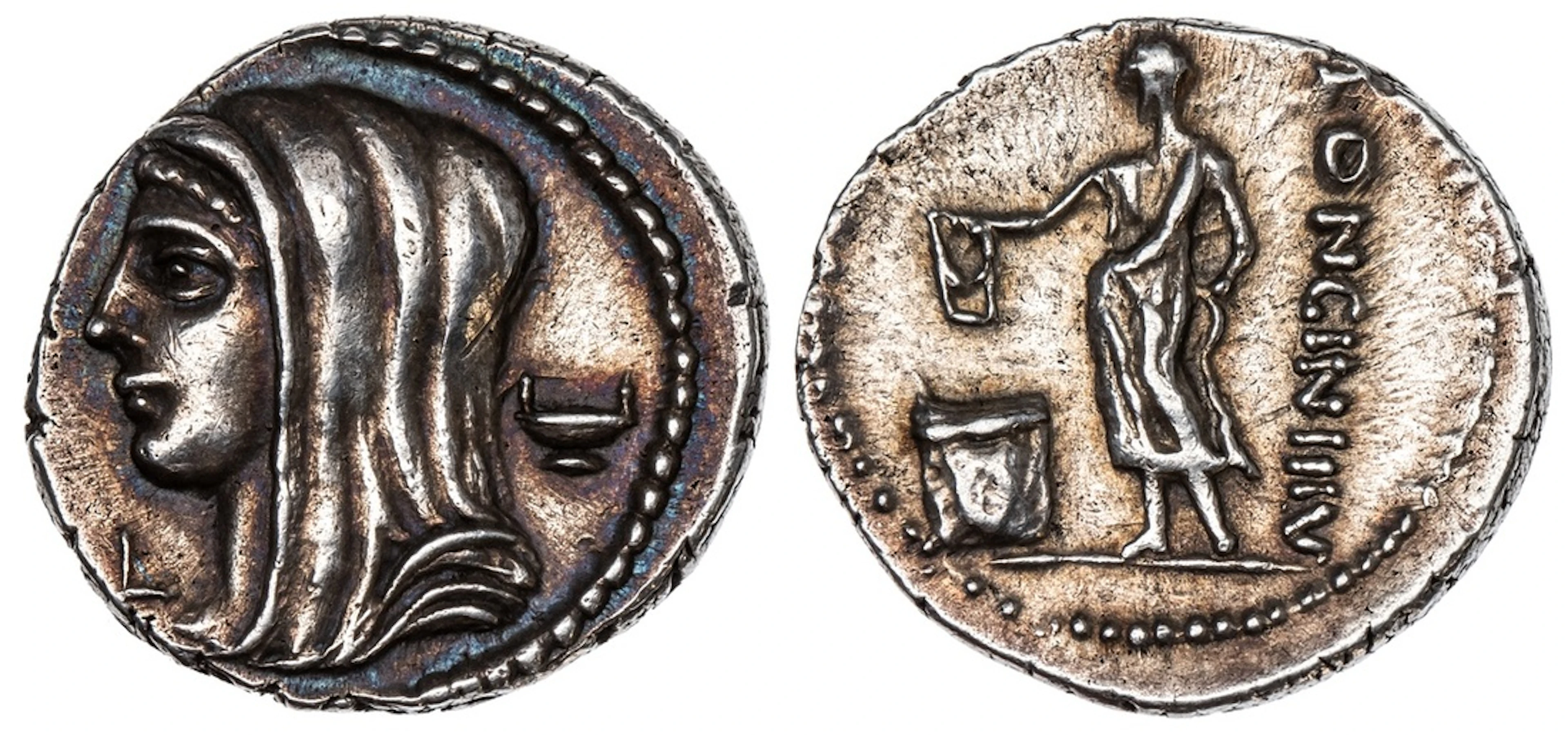 Pedigreed to 1979 | Roman Republic, L. Cassius Longinus, AR Denarius
