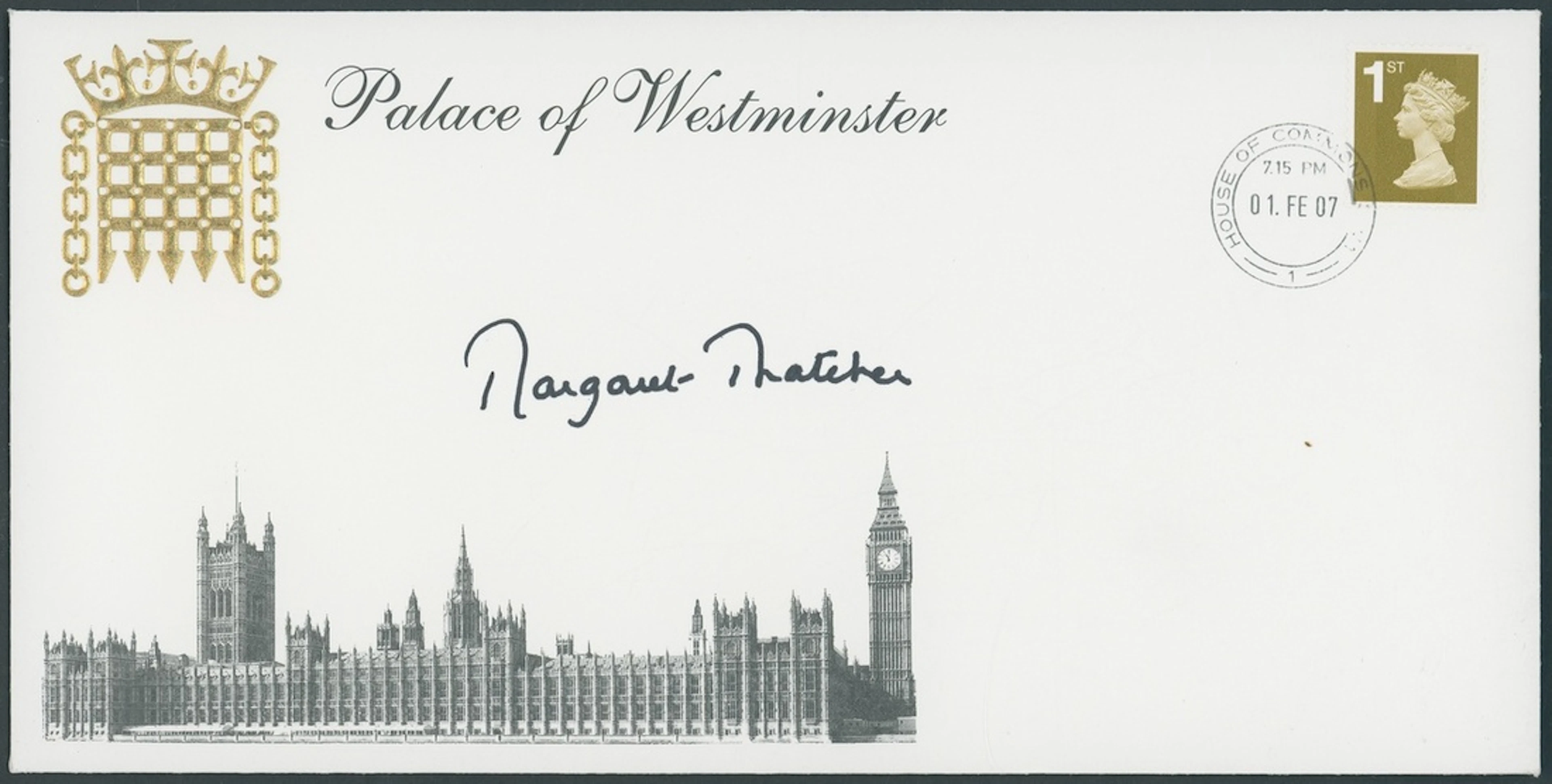 Great Britain Margaret Thatcher 2007 Palace of Westminster decorative