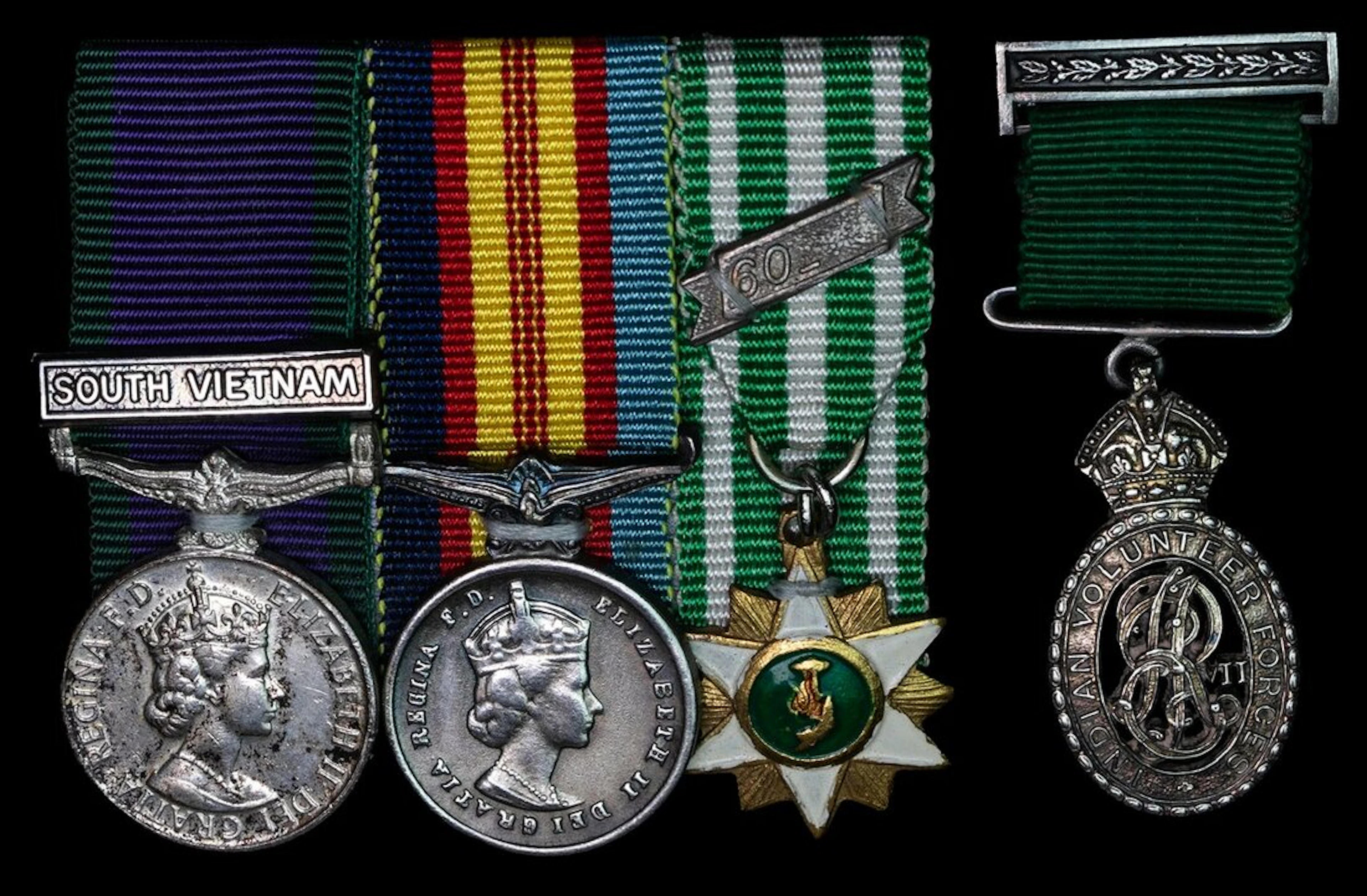 An assortment of unattributed Miniature Dress Medals Indian Volunteer