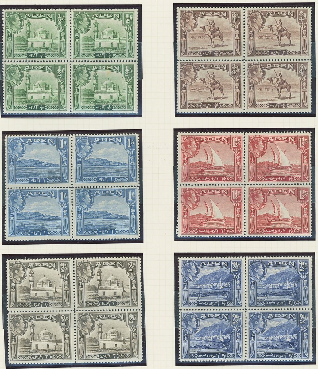 Aden 1939-51 mint group comprising 1939-48 set of thirteen, 1951 new