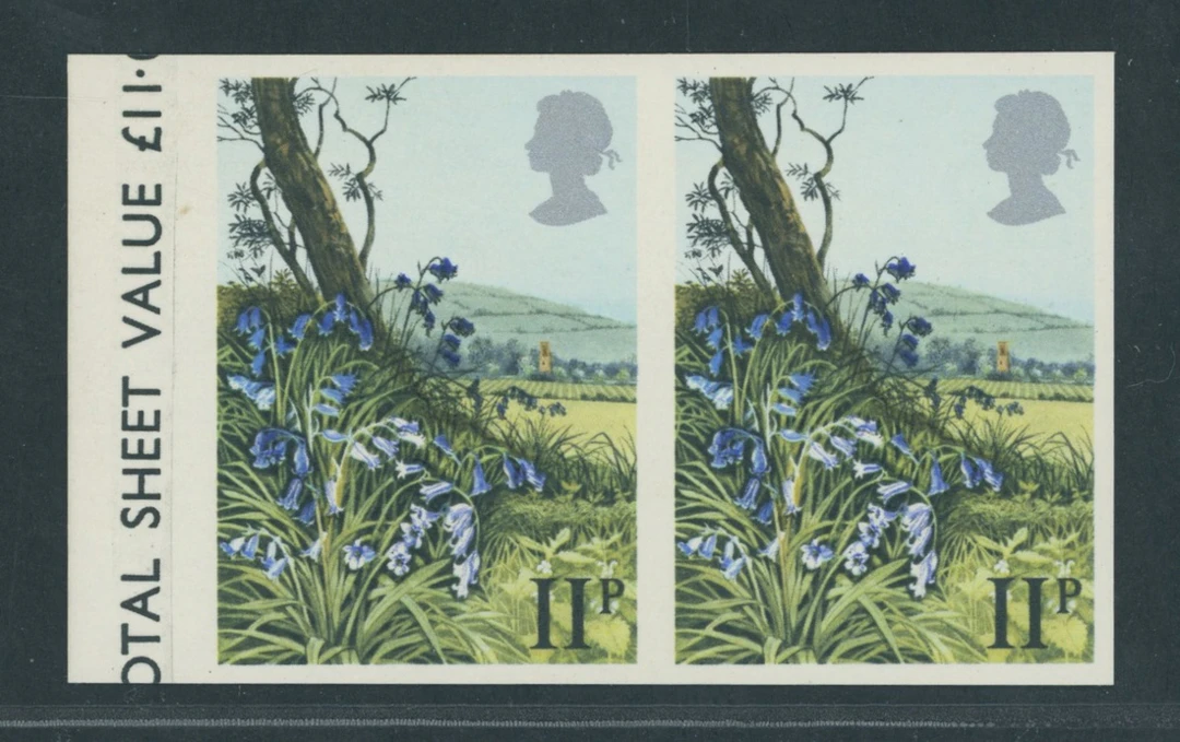 Great Britain Queen Elizabeth II 1979 Spring Wild Flowers 11p. imperforate