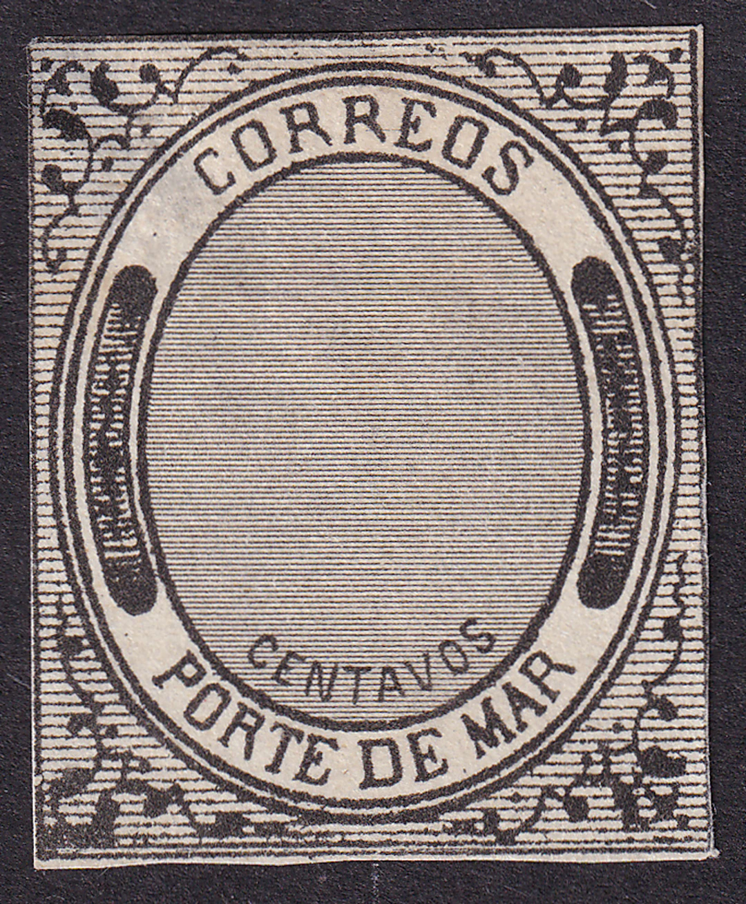1884-1913 Post-Classic Period 1875, "Porte de Mar", black on white