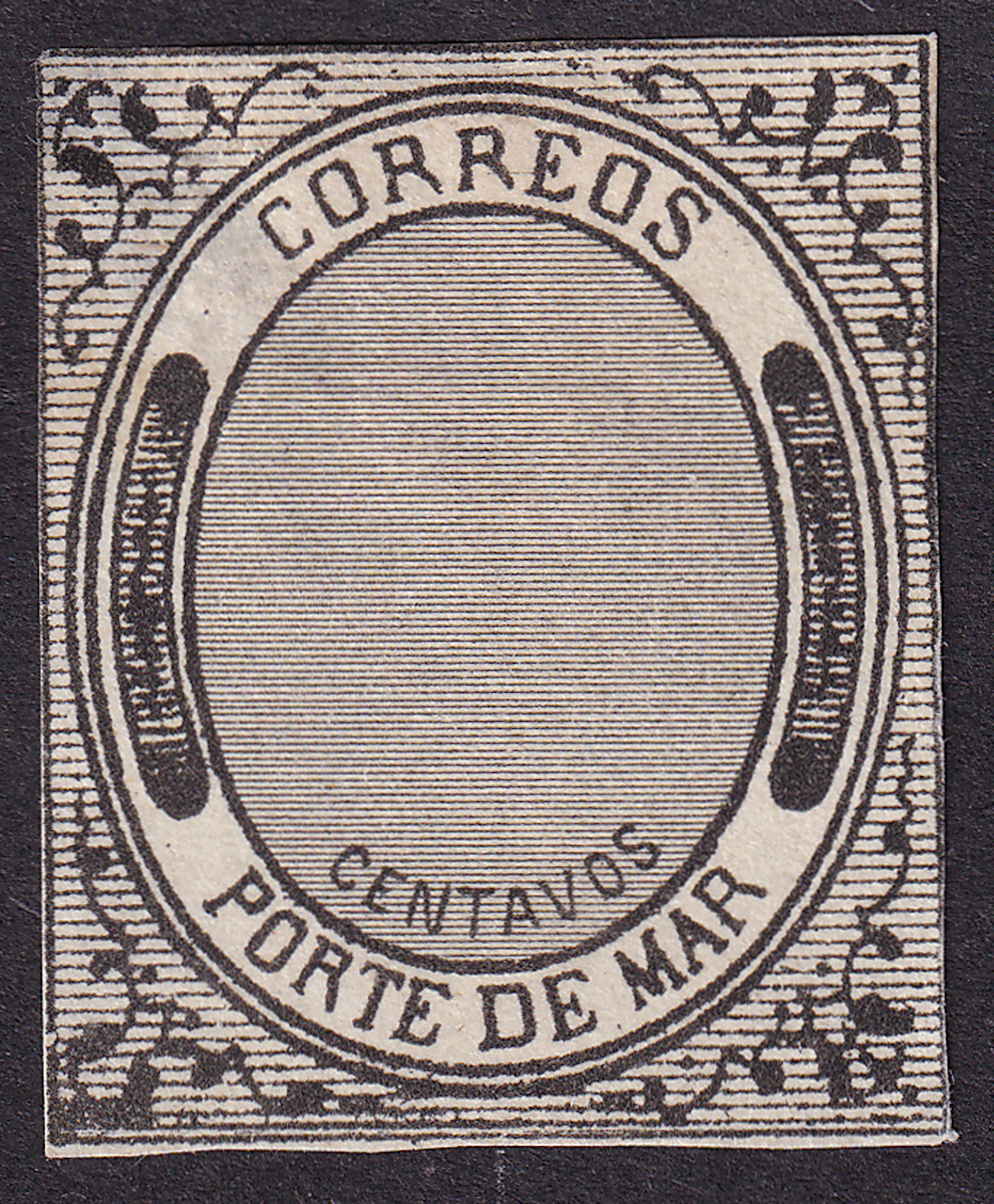 1884-1913 Post-Classic Period 1875, "Porte de Mar", black on white
