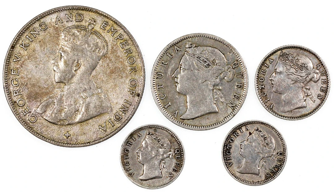 Straits Settlements, a group of 5x, including