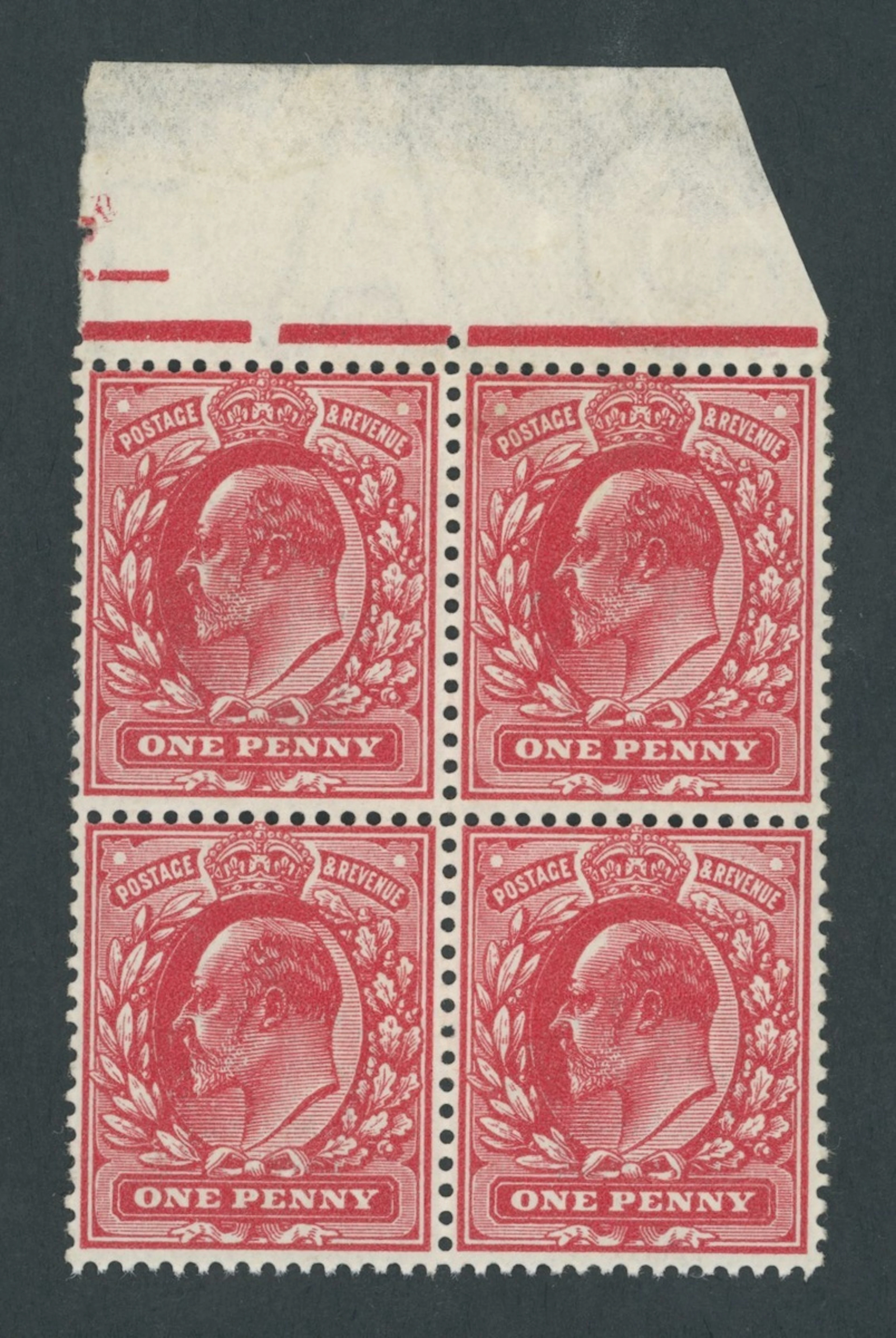 Great Britain King Edward VII 1911 Harrison, Perf. 15x14 1d. 'deep