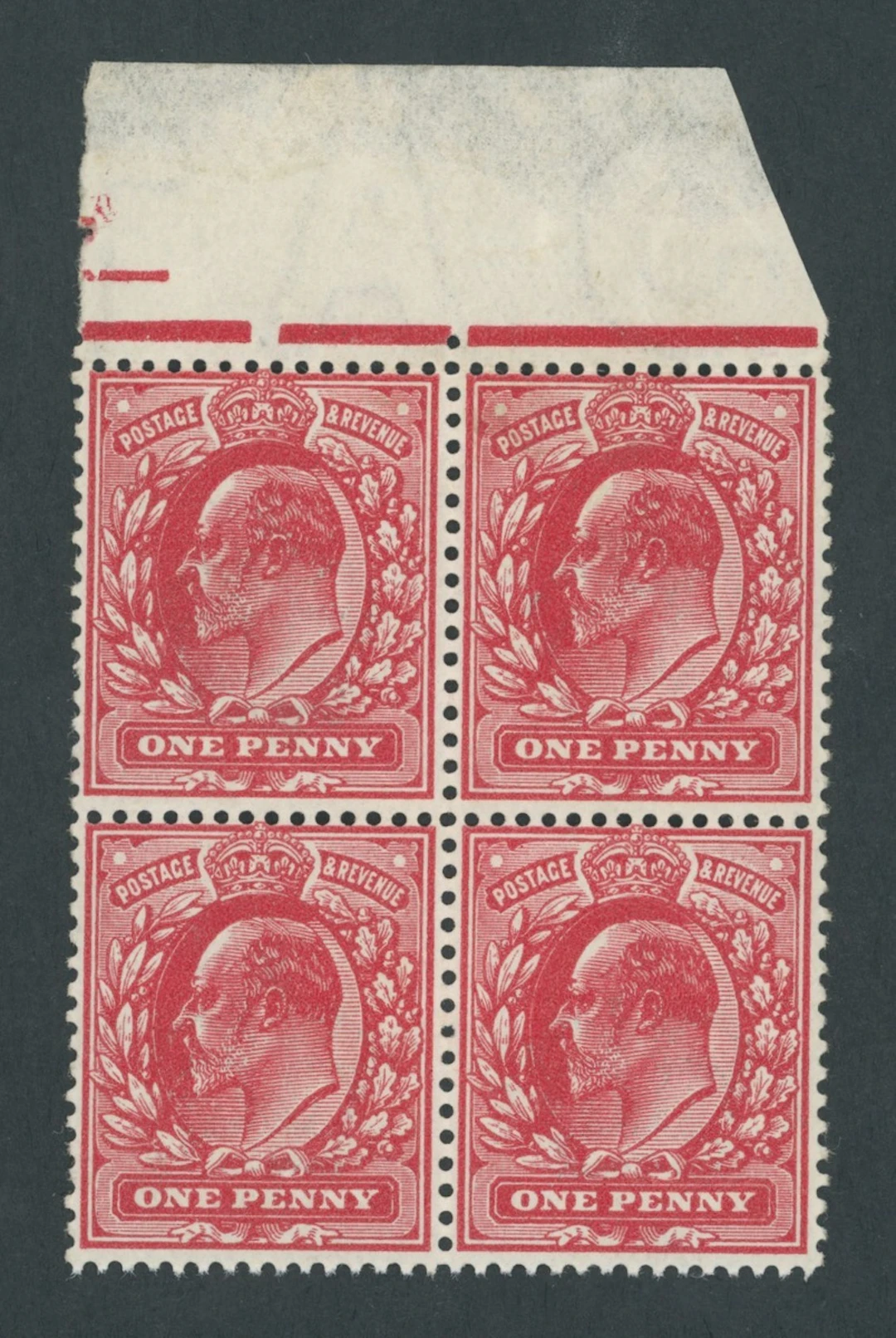 Great Britain King Edward VII 1911 Harrison, Perf. 15x14 1d. 'deep