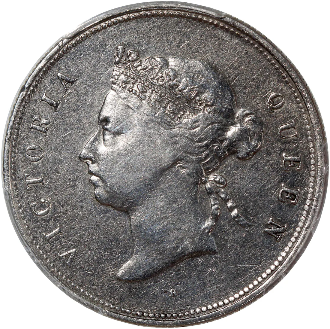 Hong Kong, [PCGS XF Detail] silver 50 cents, 1891-H, Victoria on