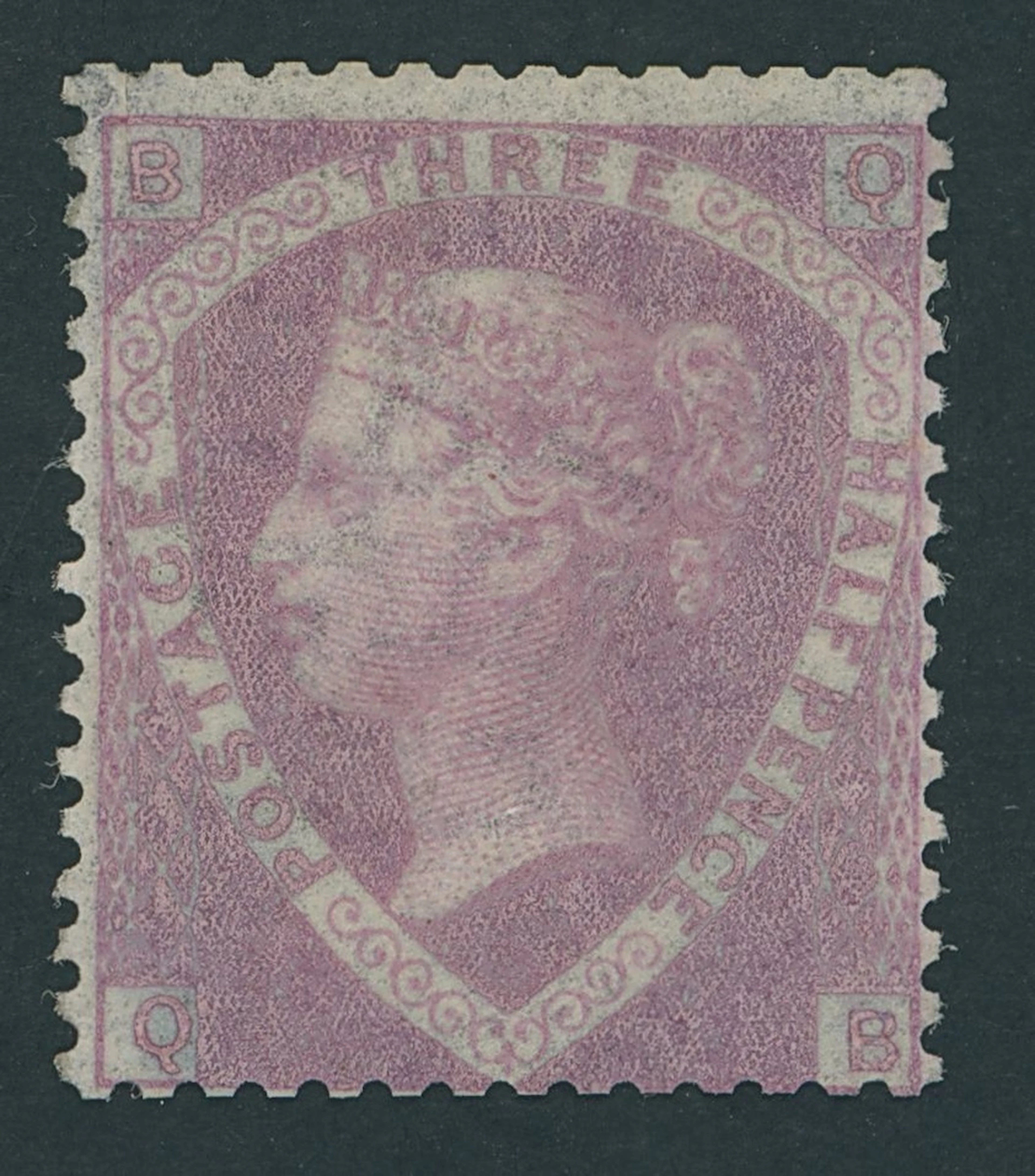 Great Britain 1870 Three Halfpence Prepared for use but not issued