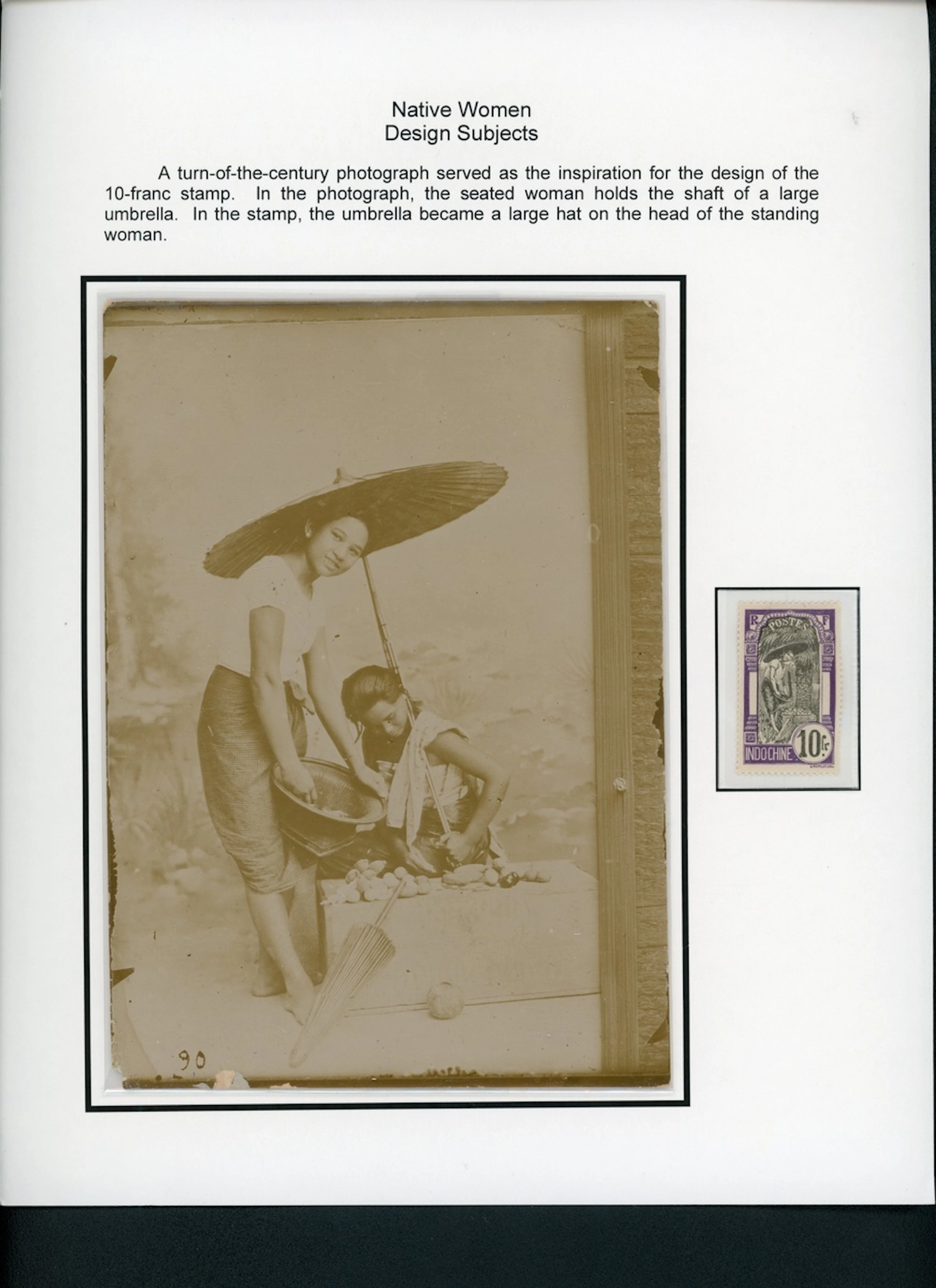 Indo-China French Indo-Chinese Post Office 1907 Native Women issue