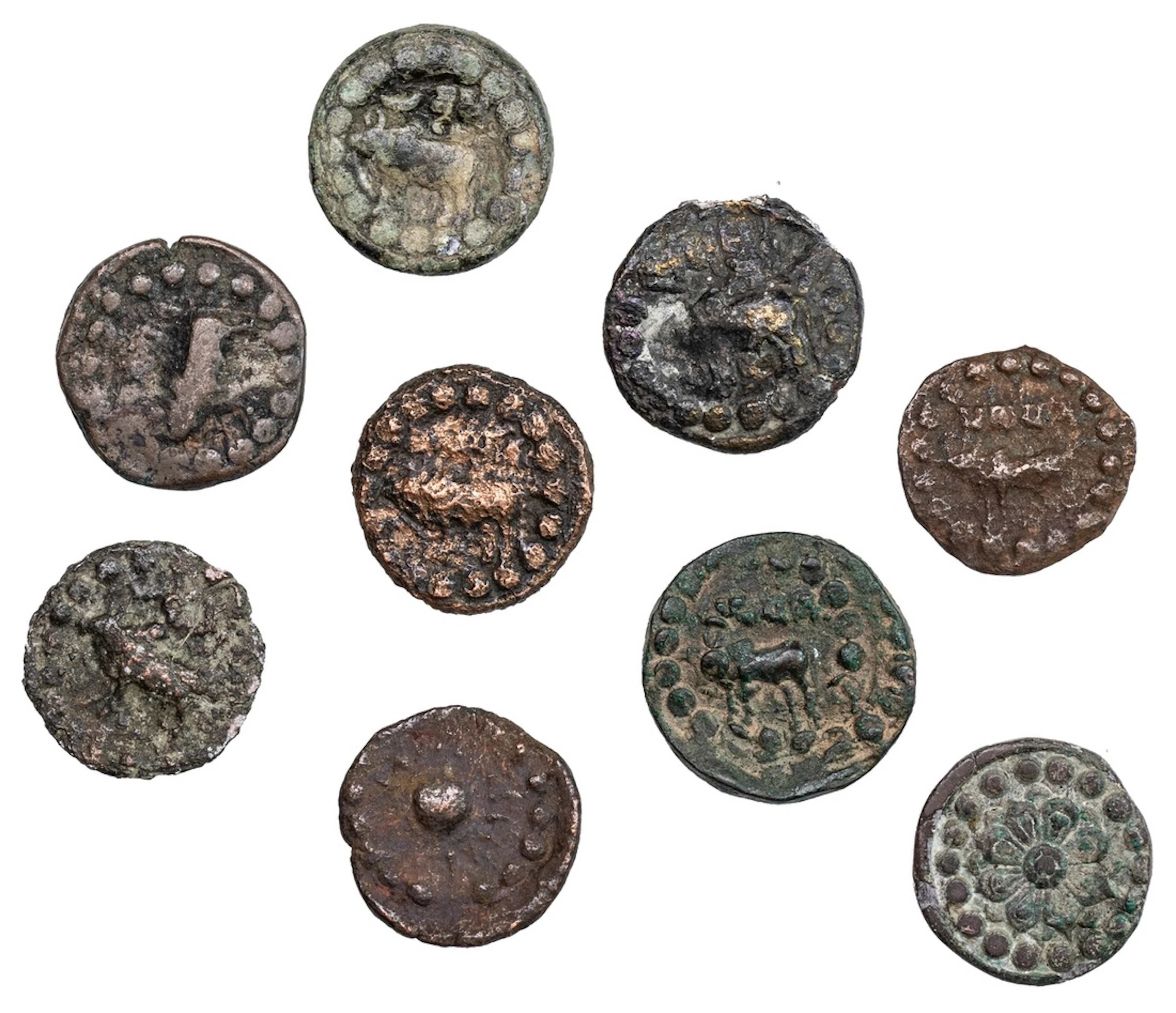 Nepal, Lichhavi Period, Anonymous (c. 641), Pana (4), copper alloy