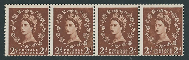 Great Britain Queen Elizabeth II 1958 2d. red-brown 'Dollis Hill Phosphor