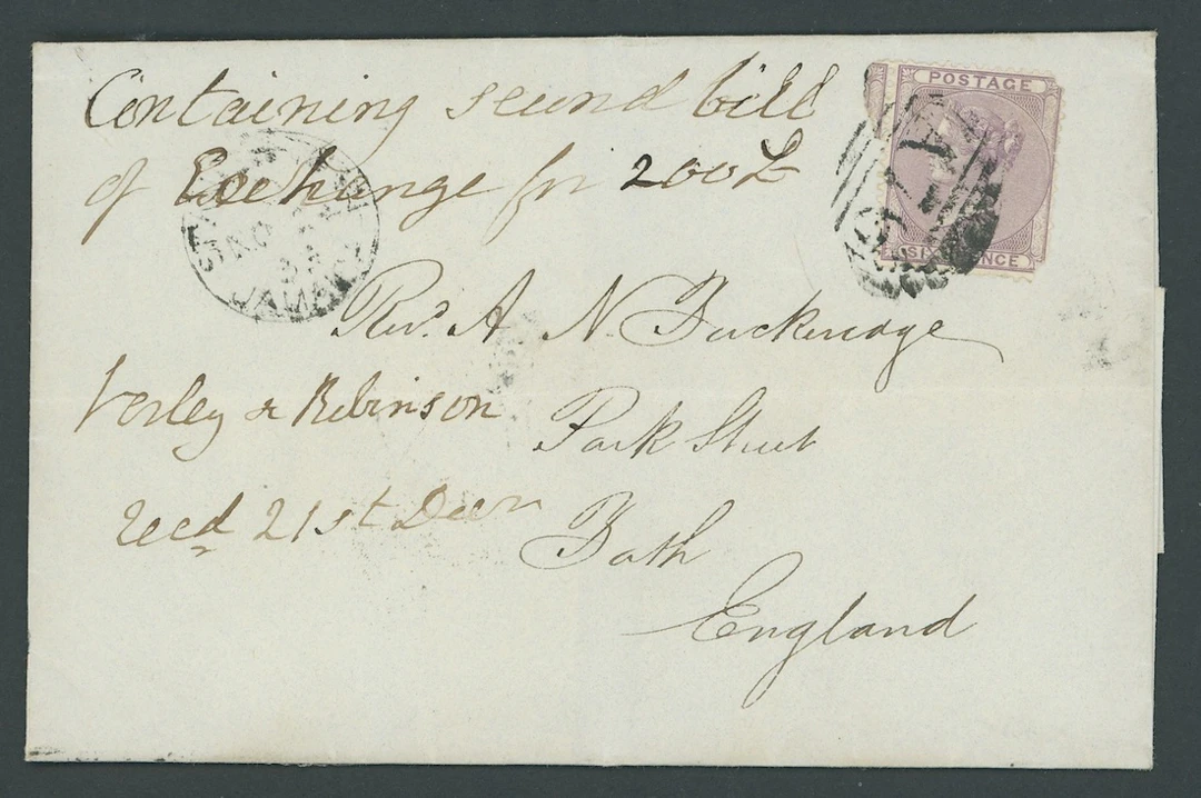 Jamaica Great Britain used in Jamaica Imperial Issues used at Post