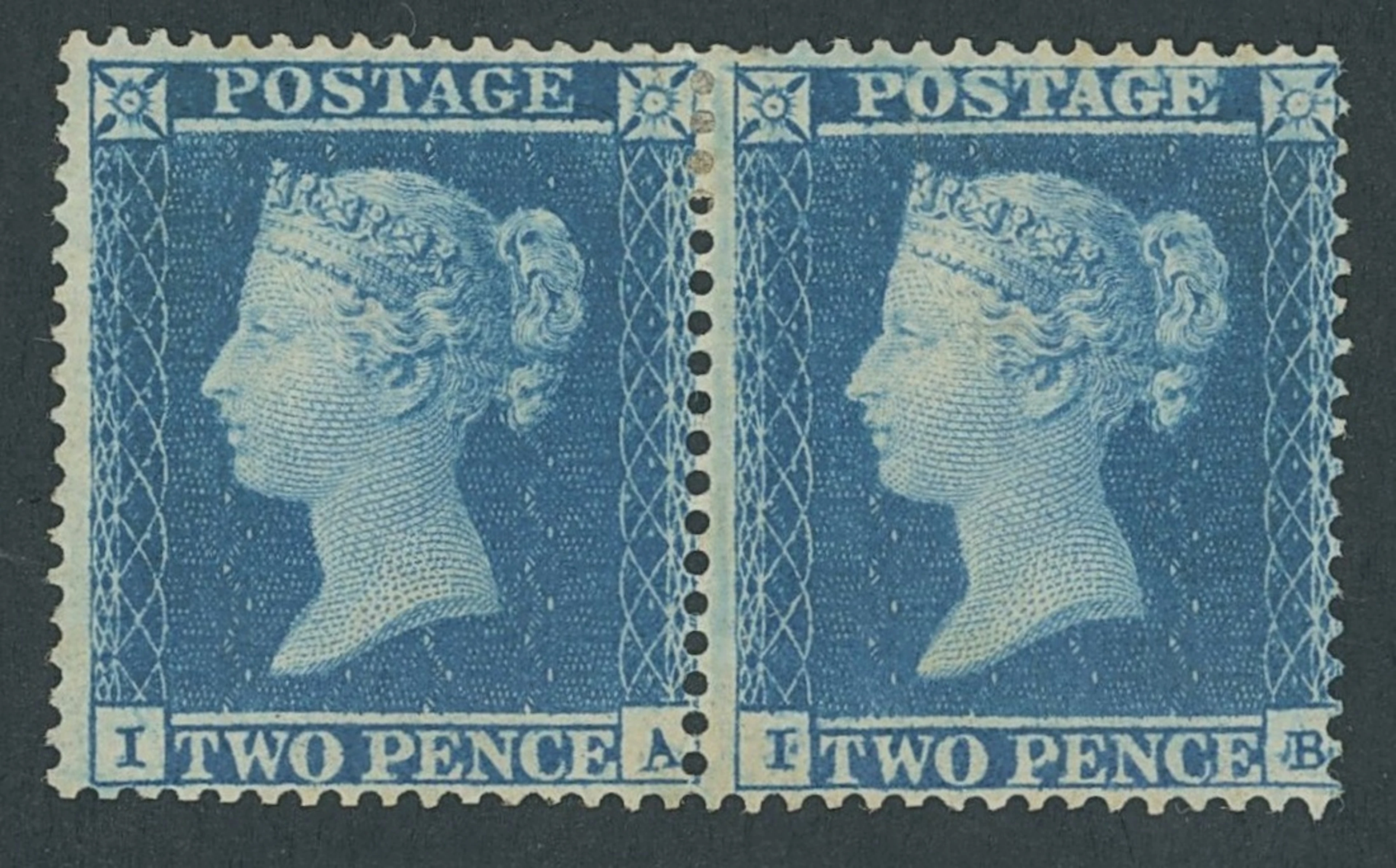 Great Britain 1854-57 Watermark Small Crown, Perf. 16 2d. deep blue