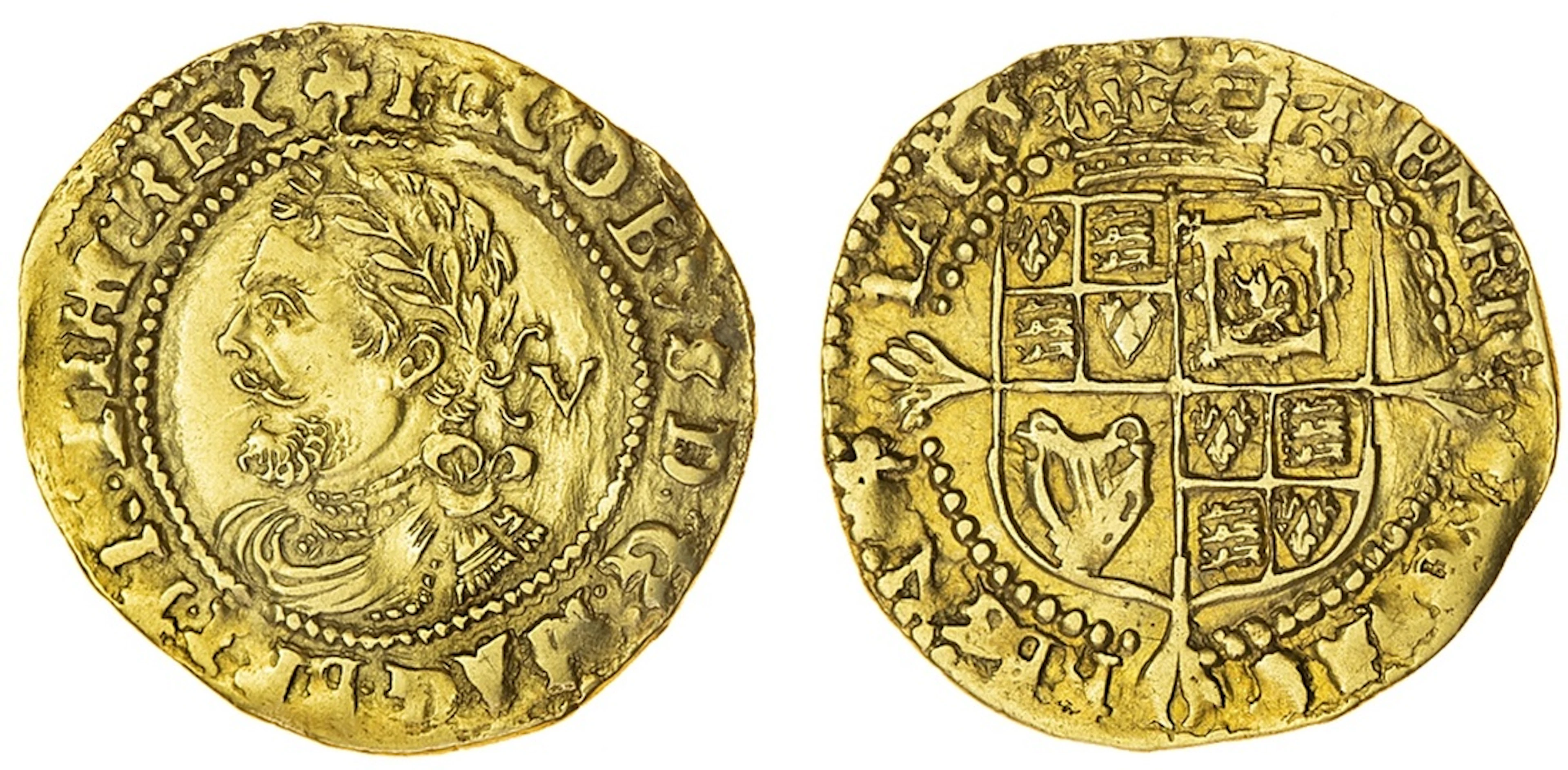 PCGS AU58 | James I (1603-1625), James I (1603-1625), Third Coinage