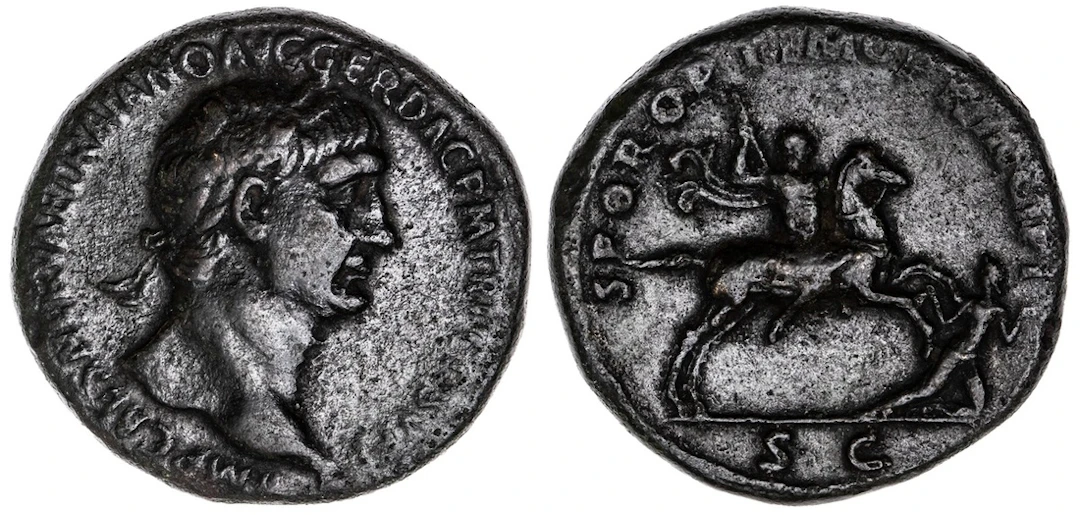 Roman Empire, Trajan (AD 98-117), AE Sestertius, struck 103-111, IMP