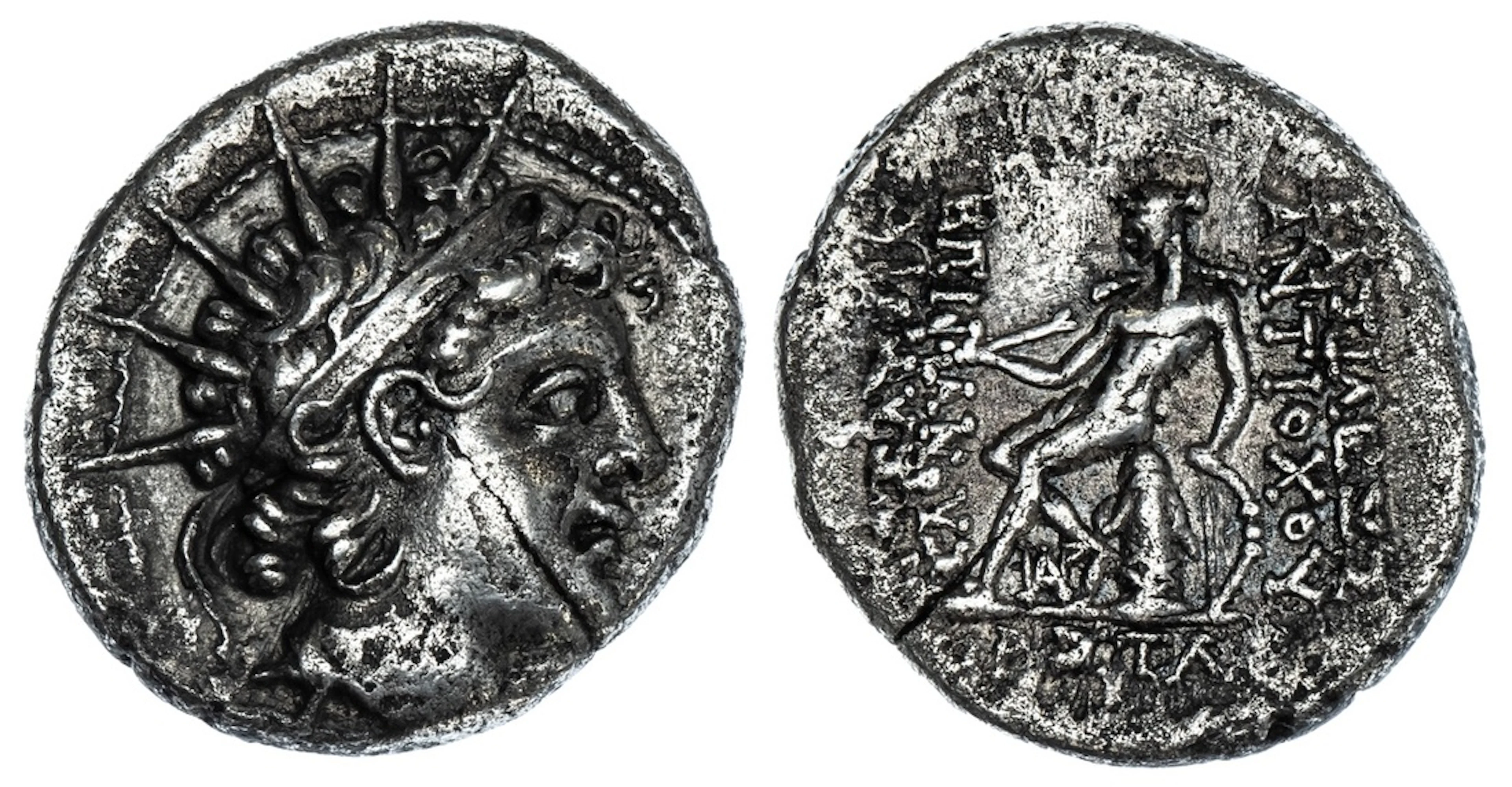 Seleukid Kingdom of Syria, Antiochos VI (144-142 BC), AR Drachm, struck