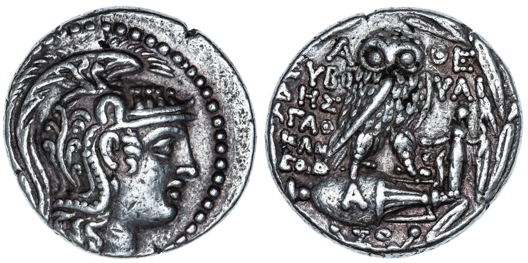 Attica, Athens, AR 'New Style' Tetradrachm, struck 110-109 BC, Euboulides
