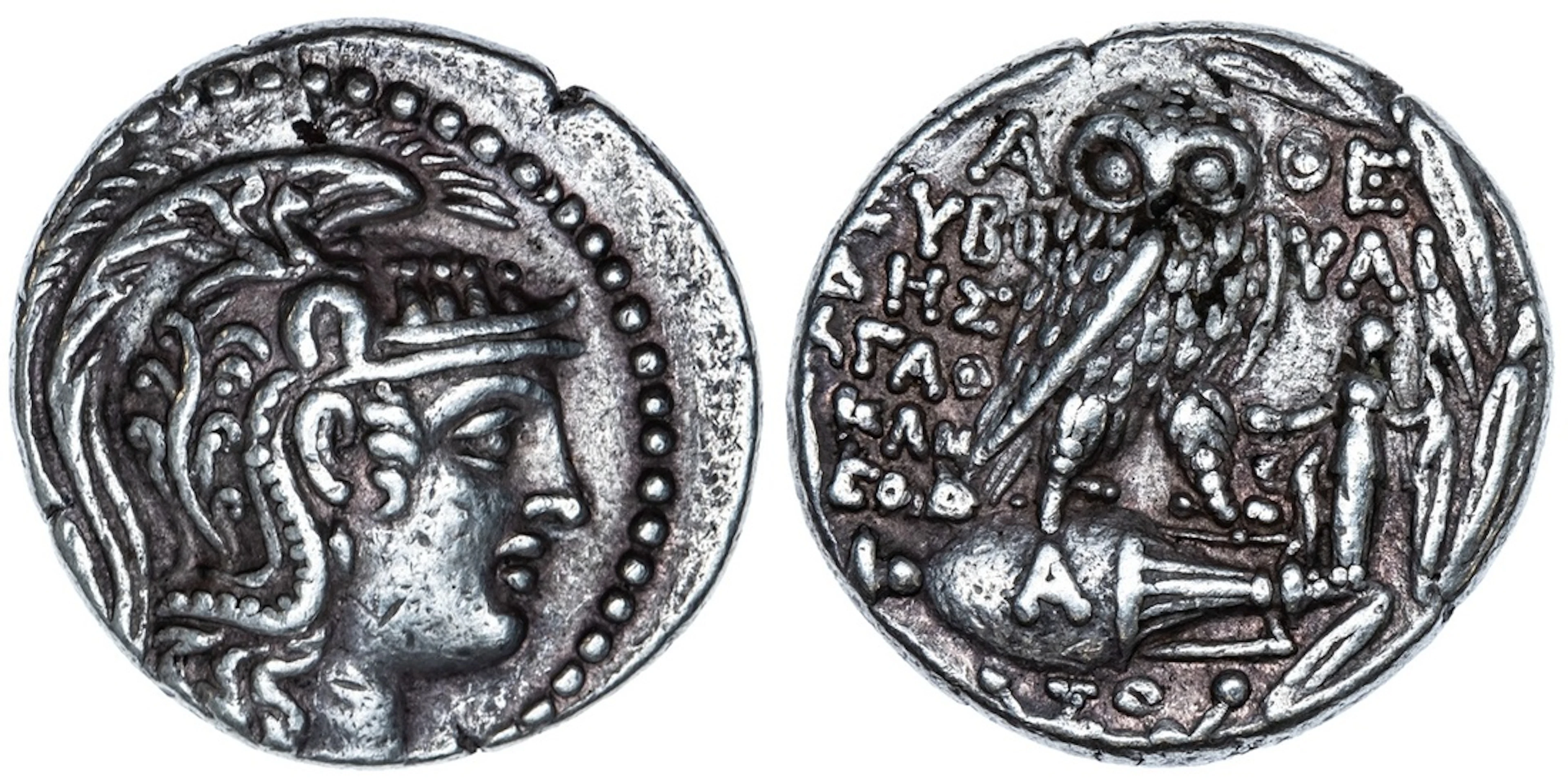 Attica, Athens, AR 'New Style' Tetradrachm, struck 110-109 BC, Euboulides