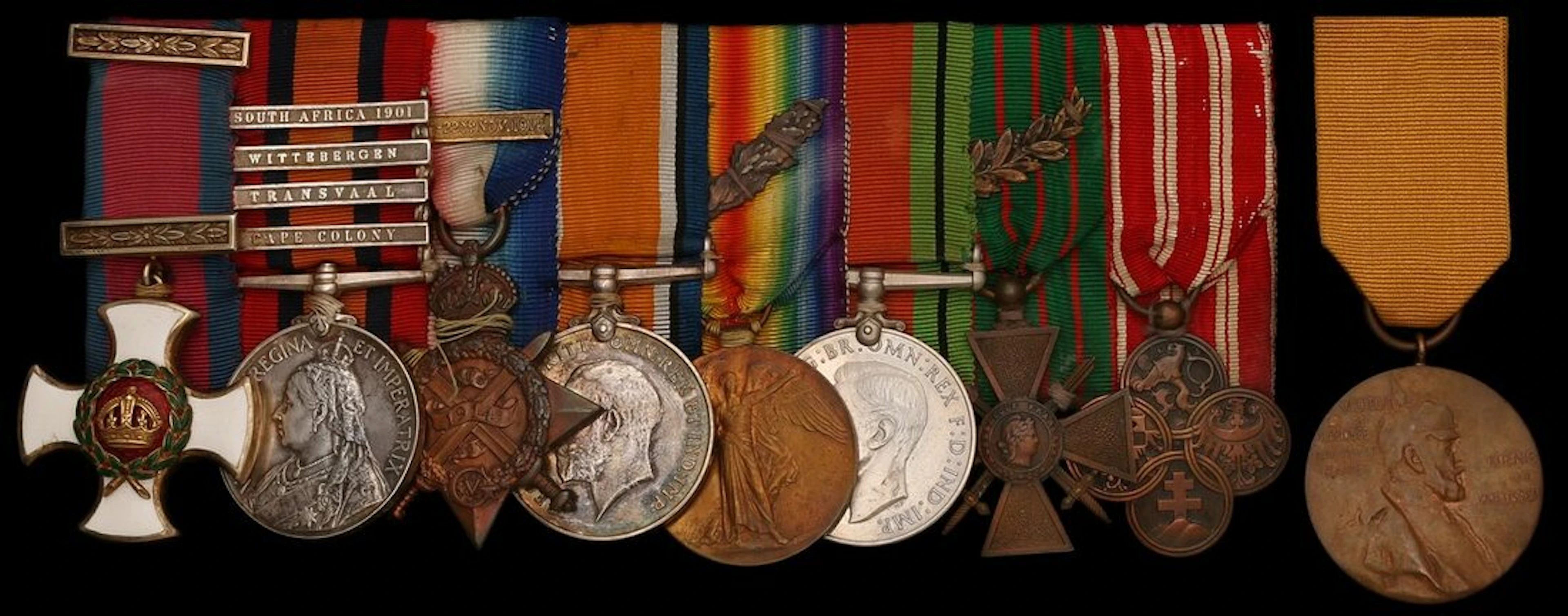 The most unusual D.S.O. group eight awarded to Lieutenant-Colonel