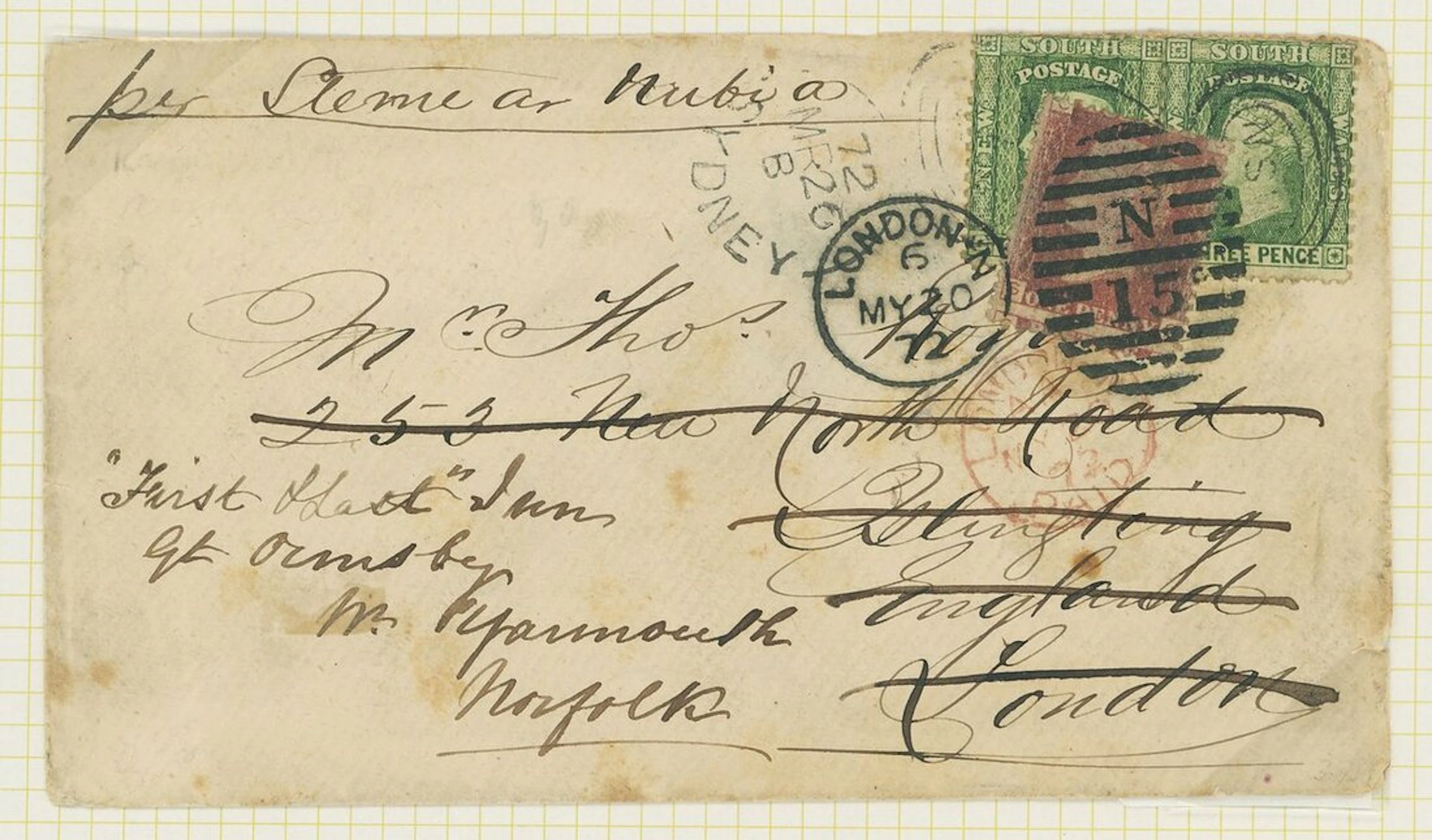 Great Britain Combination with Stamps of Foreign Countries Australia