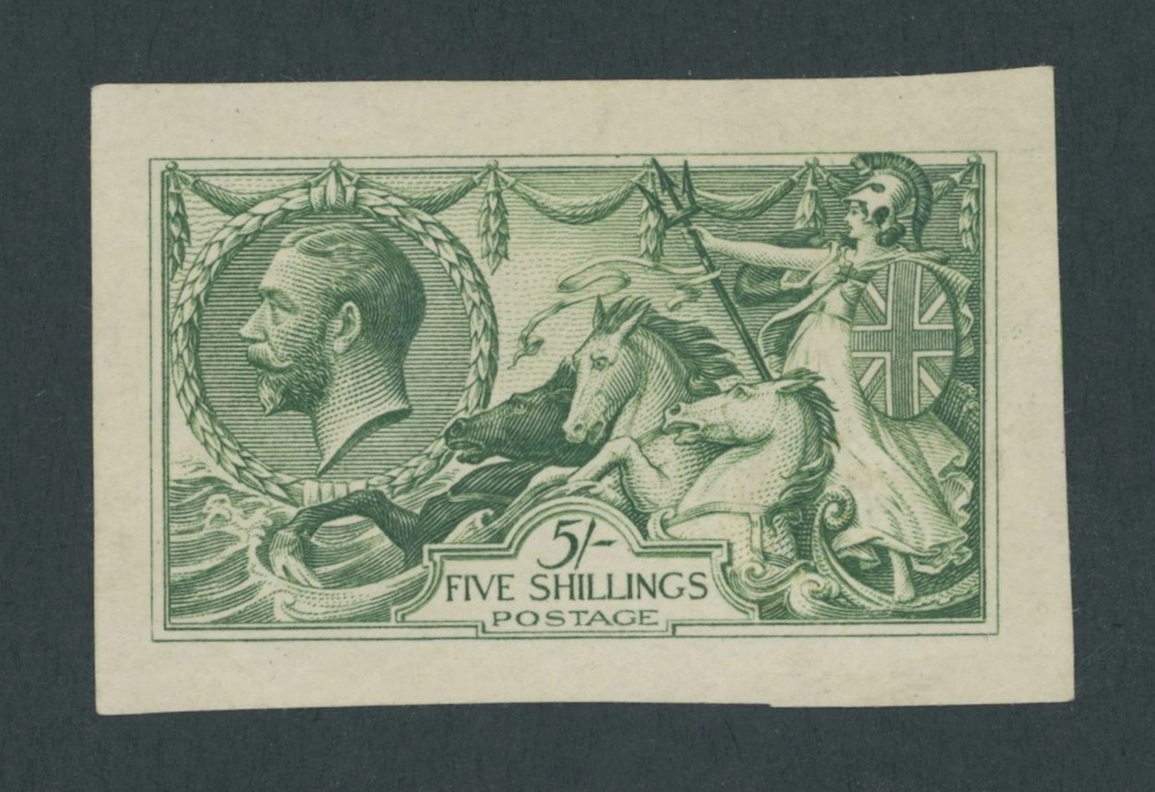Great Britain King George V 1913 Waterlow 5/- die proof (State B)