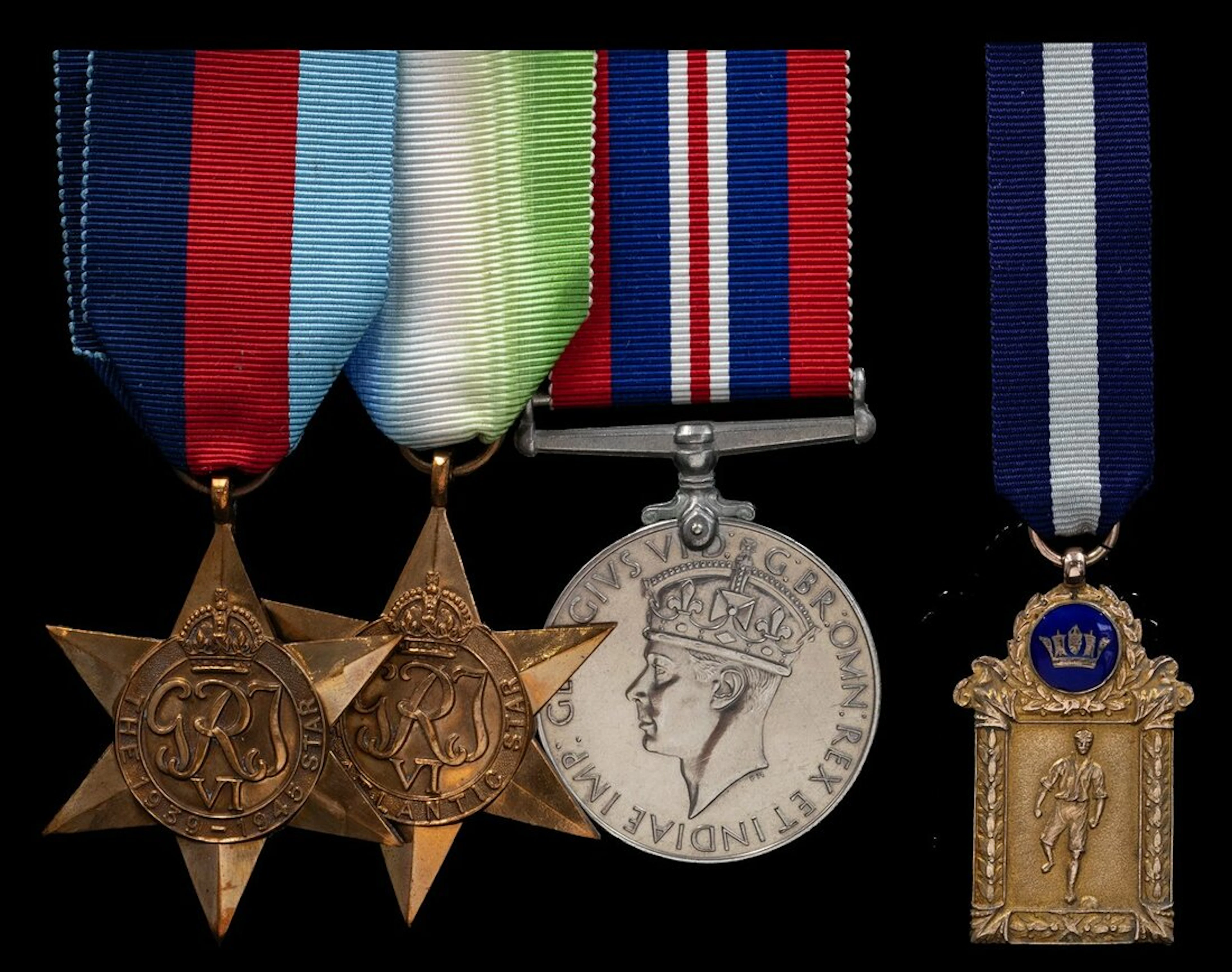 The campaign group of three awarded to Warrant Supply Officer H. D.
