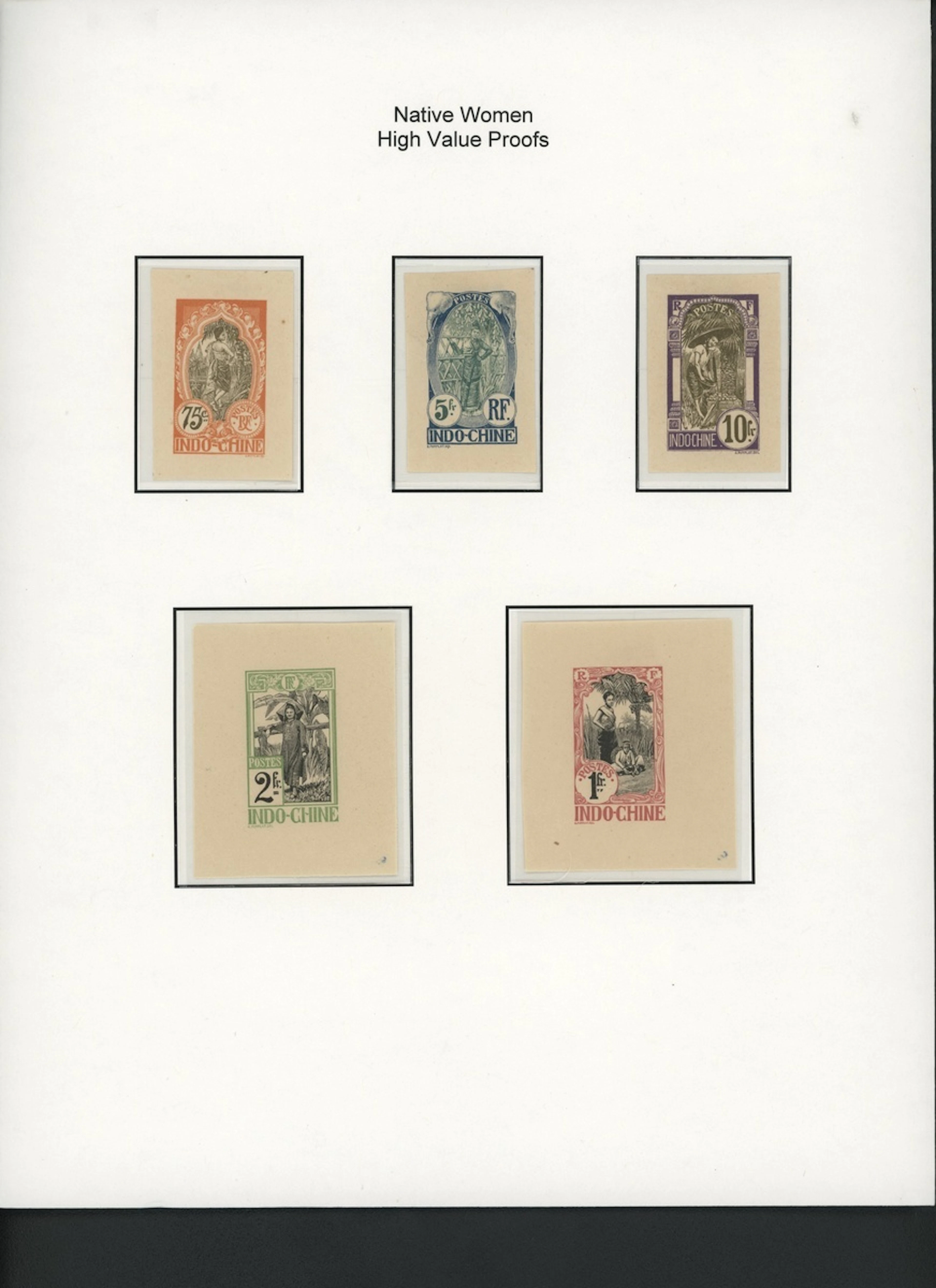 Indo-China French Indo-Chinese Post Office 1907 Native Women issue