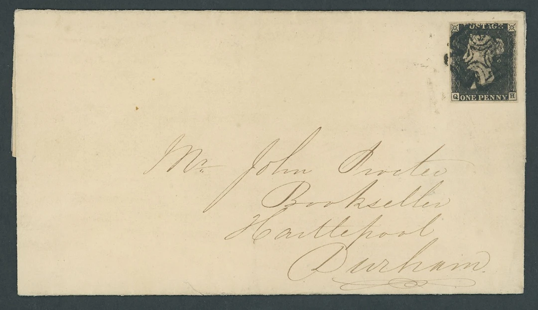 Great Britain 1840 One Penny Black Plate 4 QH, good to large margins