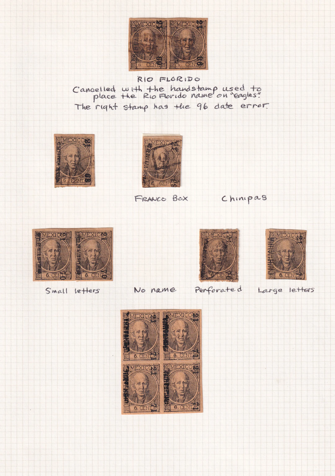 Mexico 1868 "Hidalgos" Issue