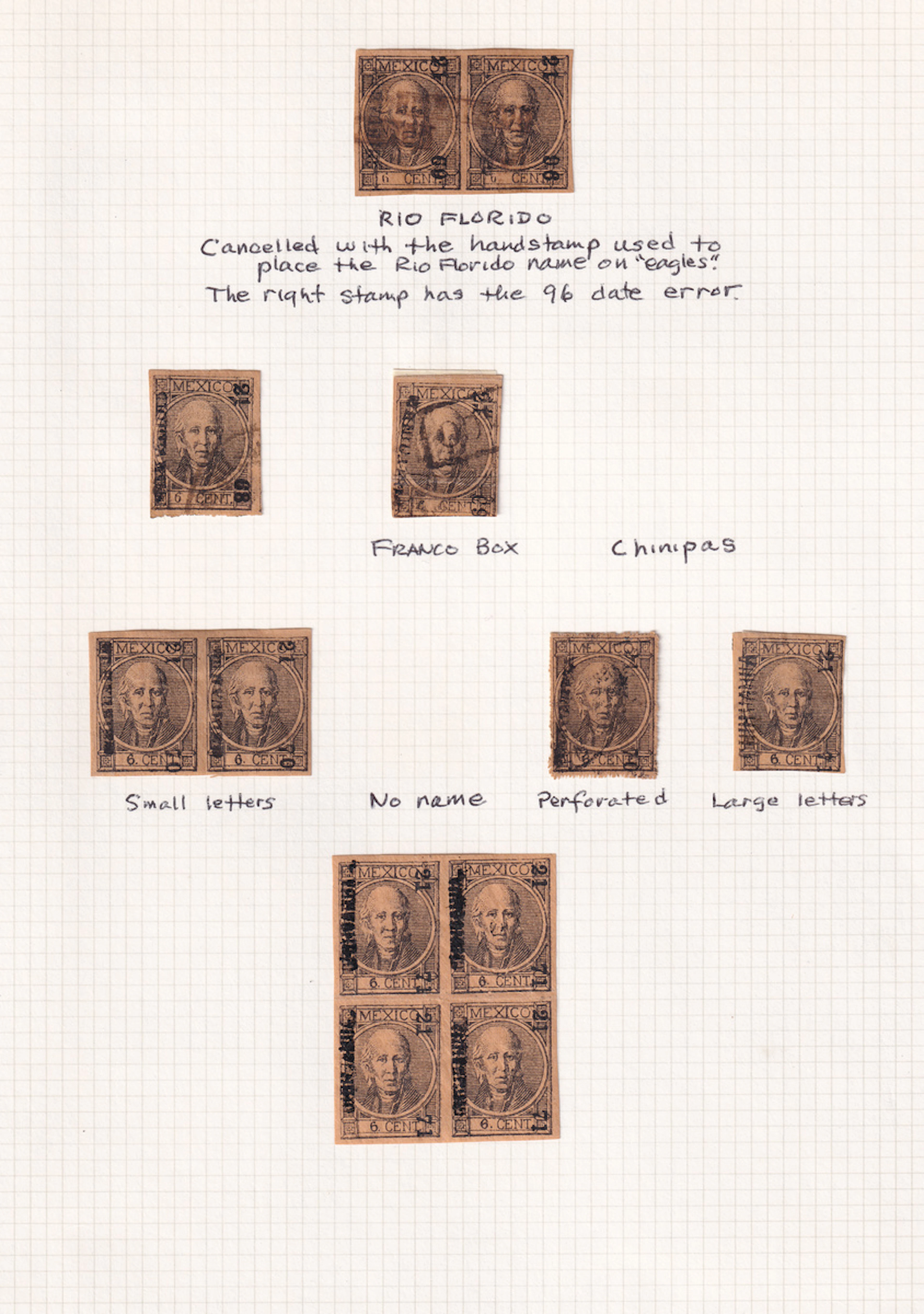 Mexico 1868 "Hidalgos" Issue